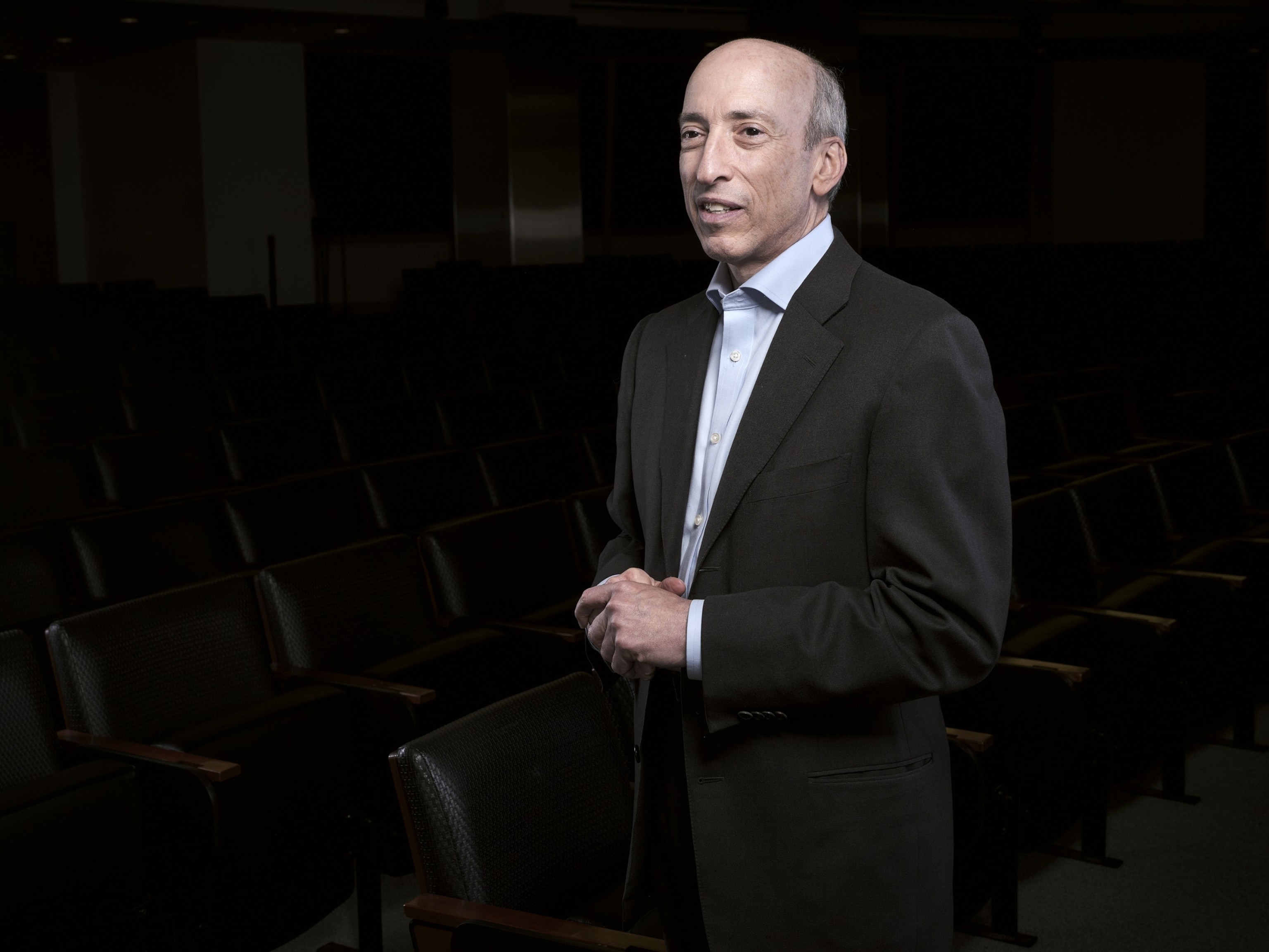 PHOTO: In this Jan. 9, 2024, file photo, Gary Gensler, chairman of the US Securities and Exchange Commission (SEC), is shown at the SEC headquarters in Washington, D.C.