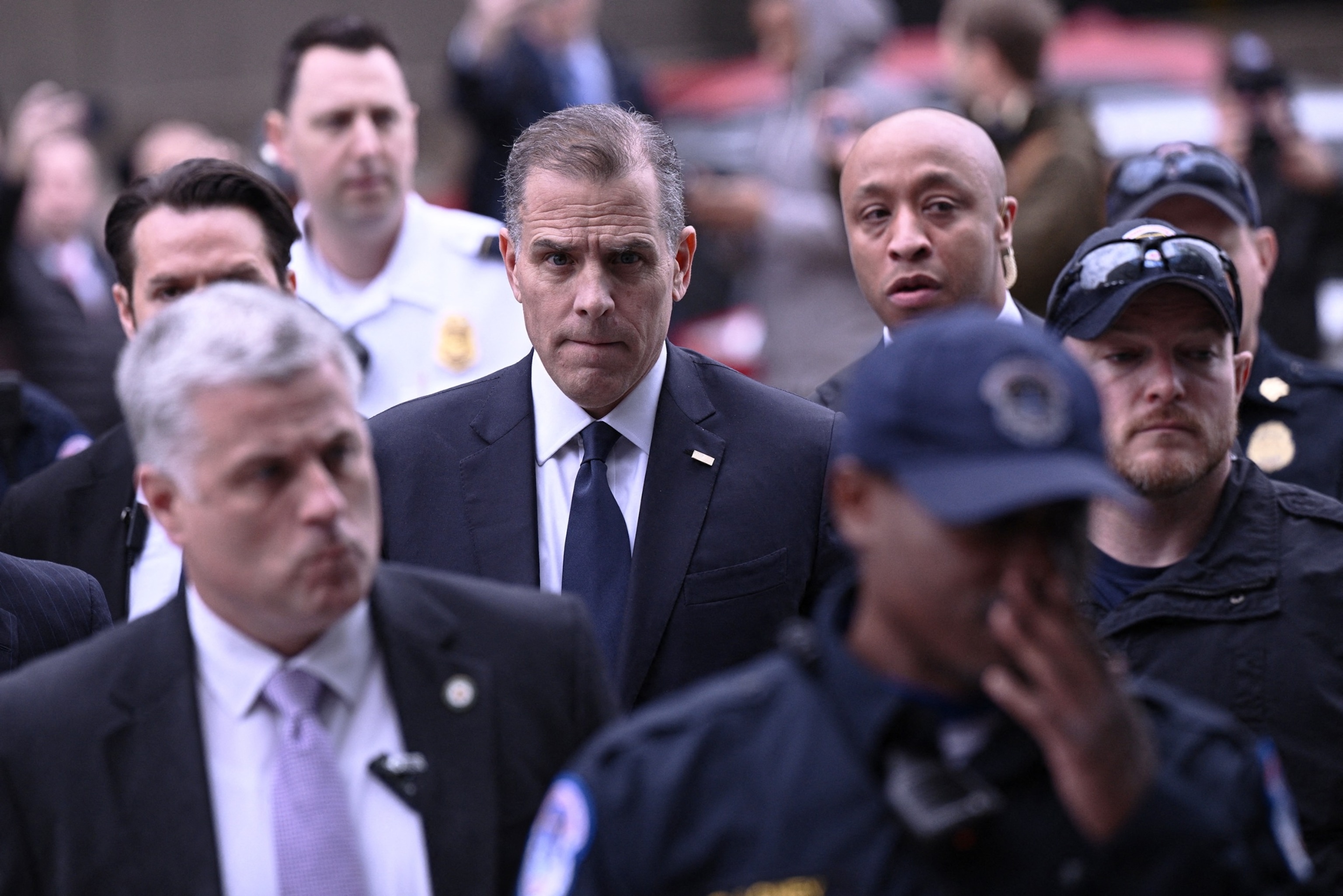 PHOTO: Hunter Biden, son of President Joe Biden, arrives for a closed-door deposition with the House Oversight and Judiciary committees on Capitol Hill in Washington, D.C., on Feb. 28, 2024.