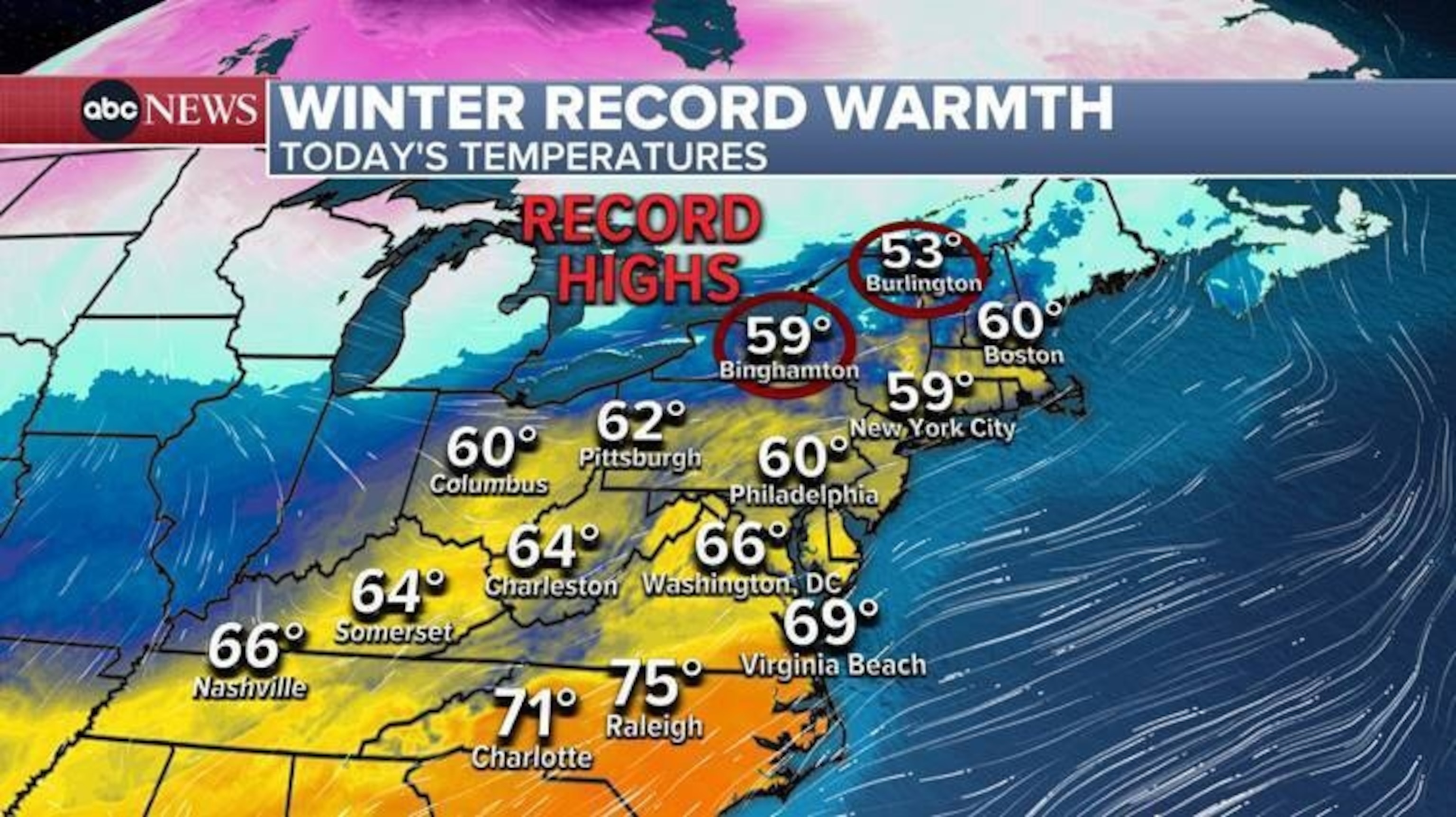 PHOTO: winter record warmth