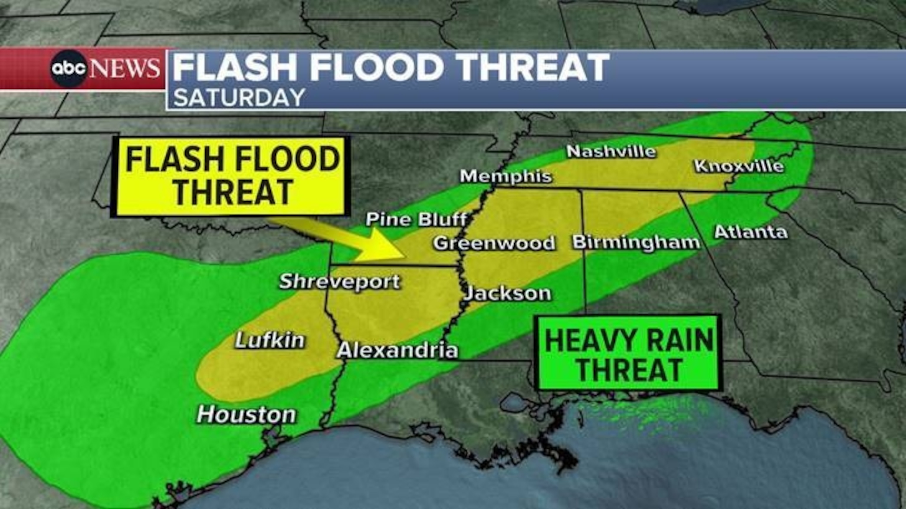 PHOTO: flash flood threat map graphic