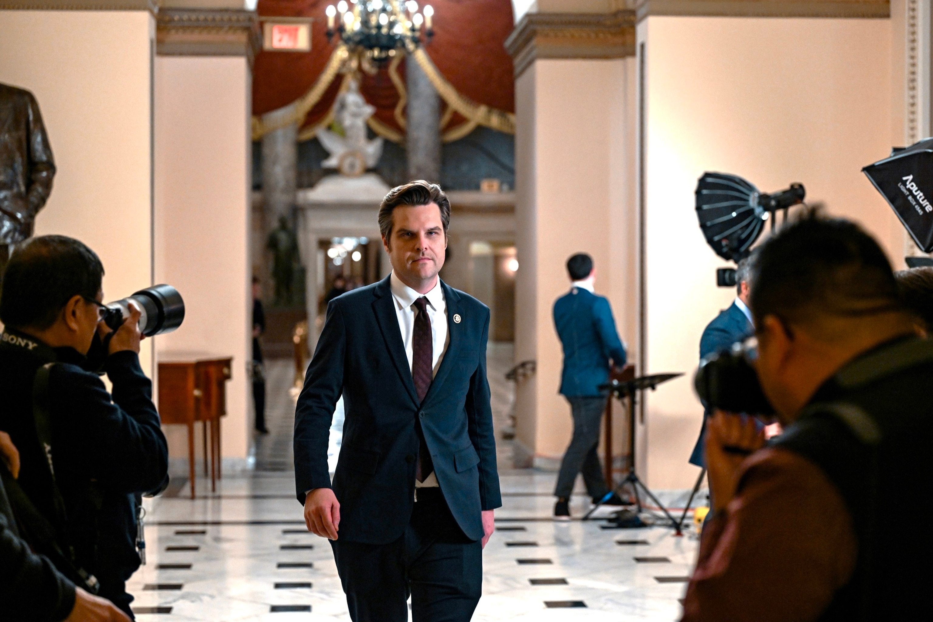 PHOTO: Rep. Matt Gaetz is shown at the U.S. Capitol in Washington, D.C., on Feb. 6, 2024.