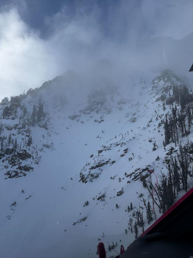 Injured woman rescued after avalanche sweeps her 1,500 feet downhill