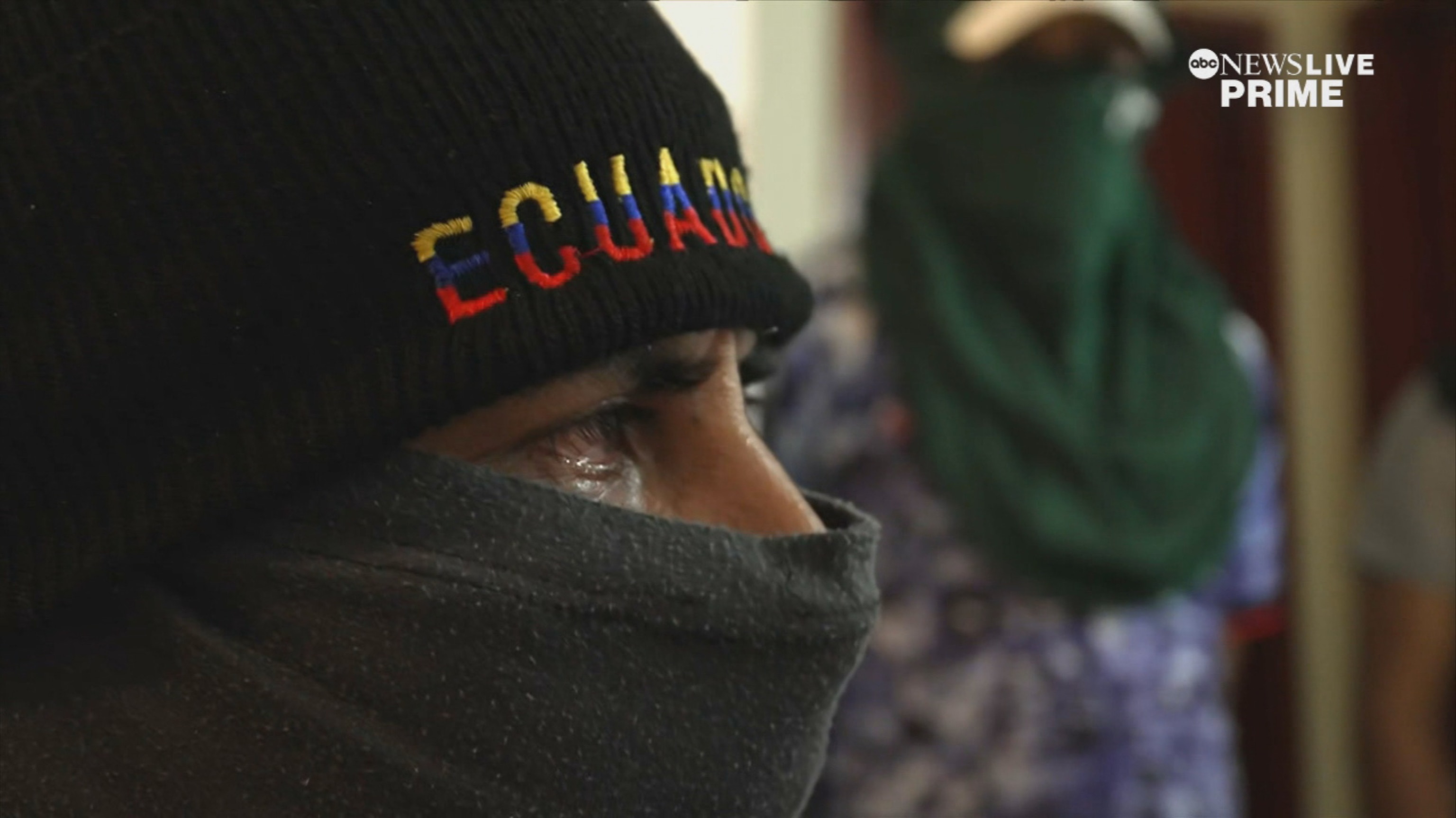 PHOTO: A leader of the Los Tiguerones gang gathers with his members. 