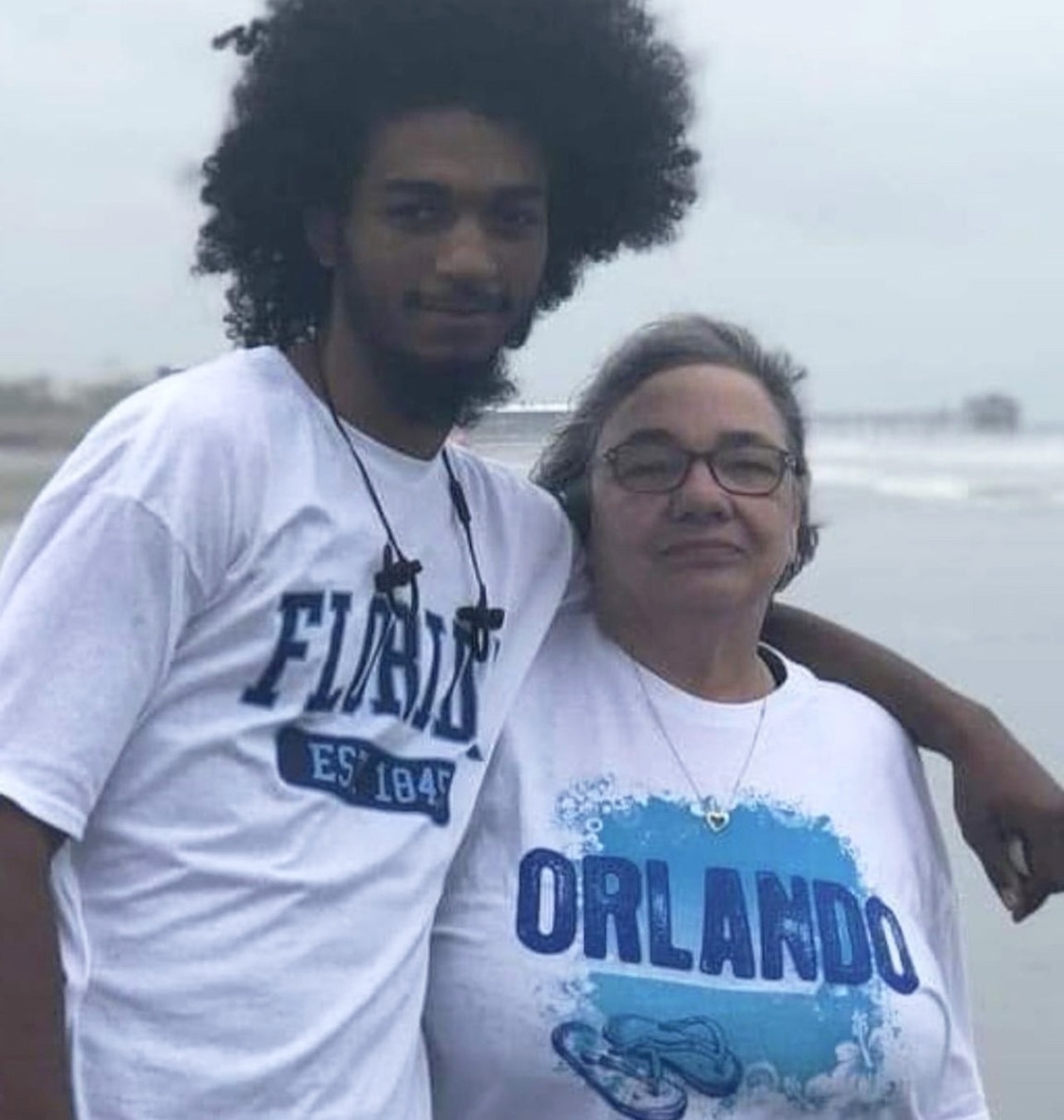 PHOTO: Casey Goodson Jr., with his grandmother, Sharon Payne. Payne was in the house where the shooting happened. She was the first witness to testify in the murder trial against Jason Meade.
