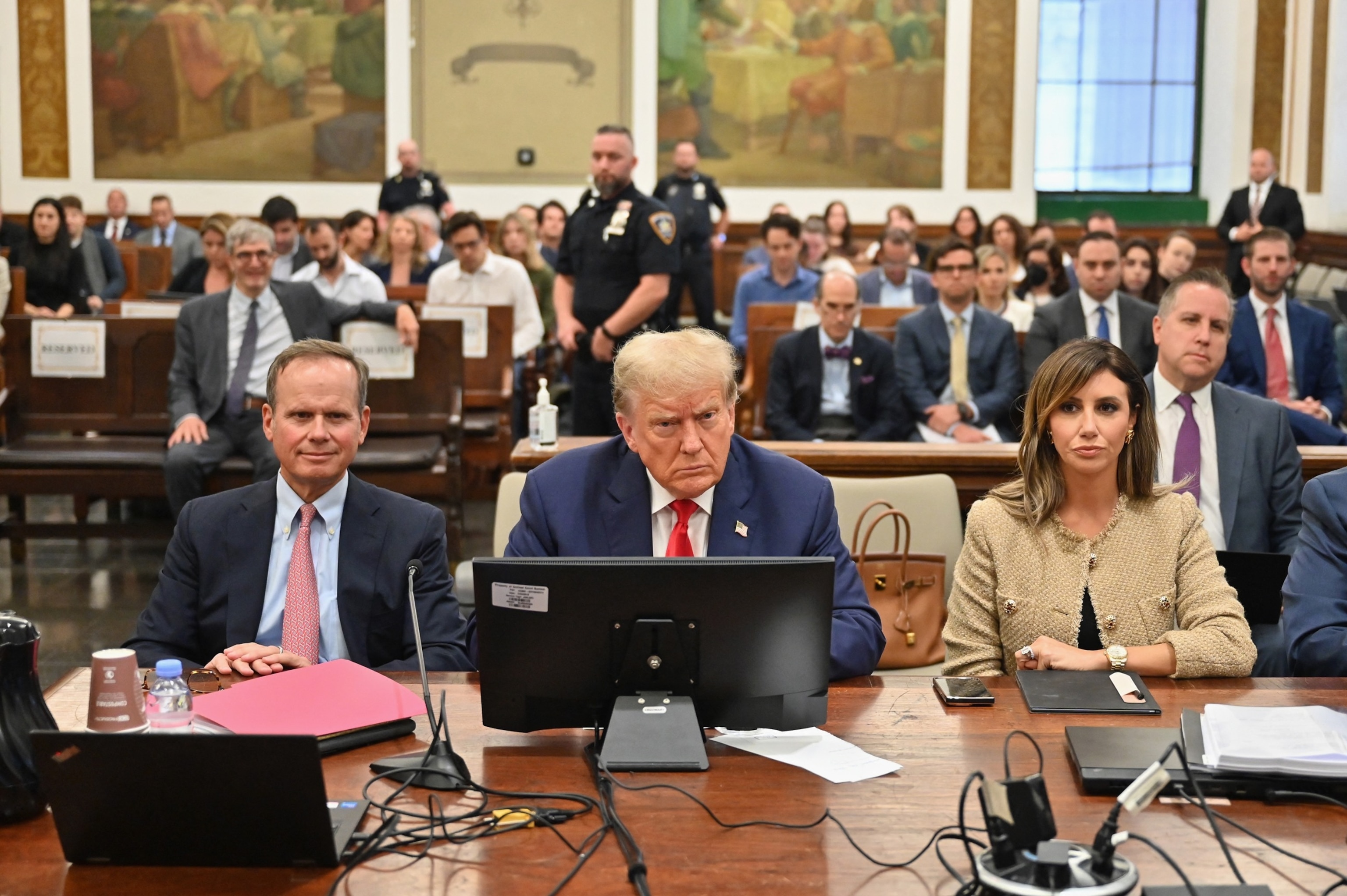 PHOTO: In this Oct. 4, 2023, file photo, former President Donald Trump attends the third day of his civil fraud trial in New York.