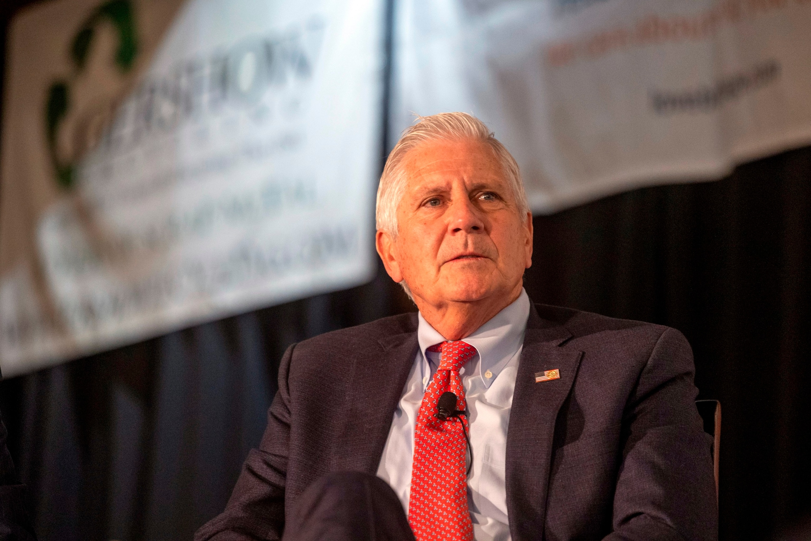 PHOTO: Nassau County, New York, Executive Bruce Blakeman speaks at a Long Island Association (LIA) event on Jan. 5, 2024 in Woodbury, New York. 