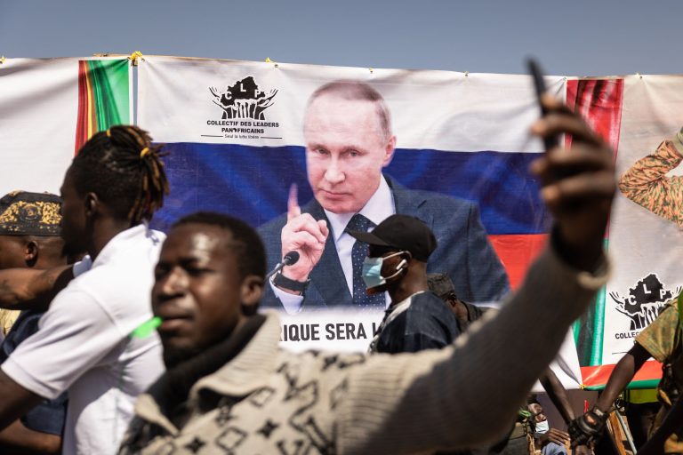 Russia offering African governments ‘regime survival package’ in exchange for resources, research says