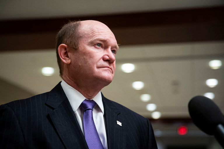 U.S. troops will be on the front lines against Russia without further Ukraine aid, Senator Coons says