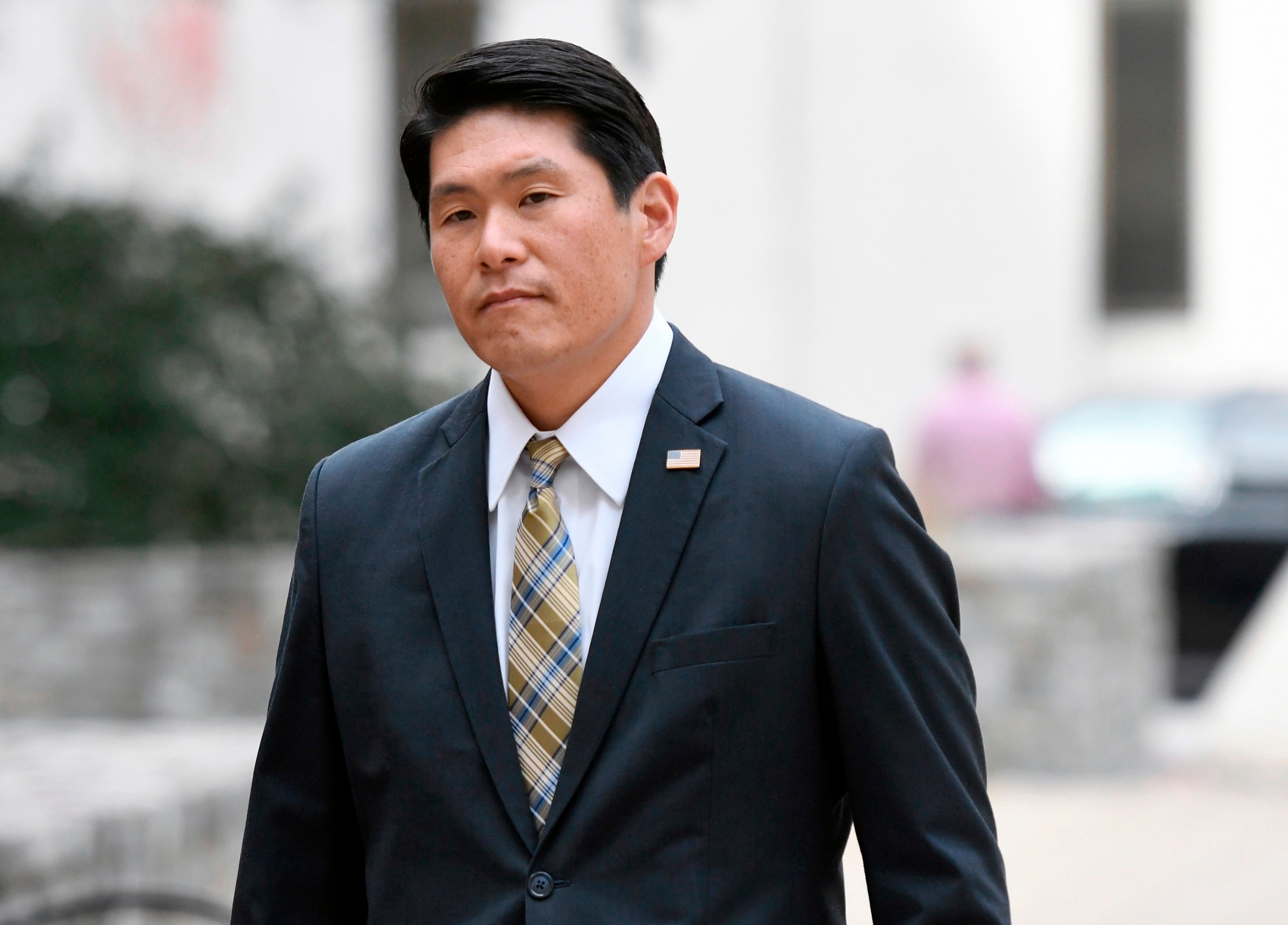 PHOTO: In this Nov. 21, 2019, file photo, U.S. Attorney Robert Hur arrives at U.S. District Court in Baltimore.