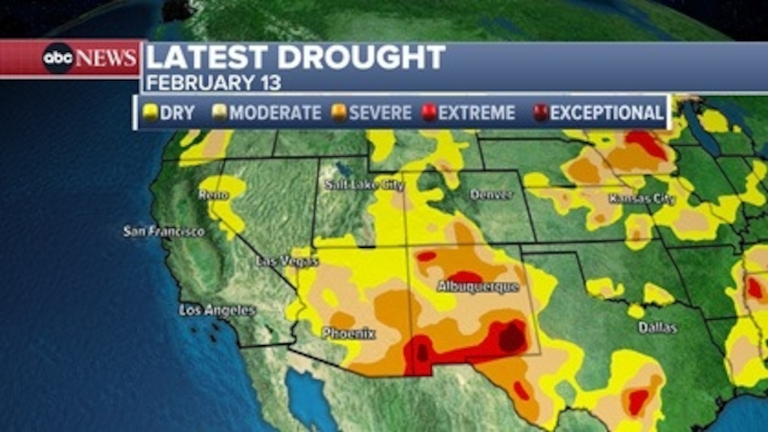 PHOTO: Latest drought map. 