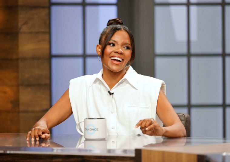 NASHVILLE, TENNESSEE - AUGUST 09: Candace Owens hosts the "Candace" Hosted By Candace Owens show on August 09, 2021 in Nashville, Tennessee. The show will air on Tuesday, August 10, 2021. (Photo by Jason Kempin/Getty Images)