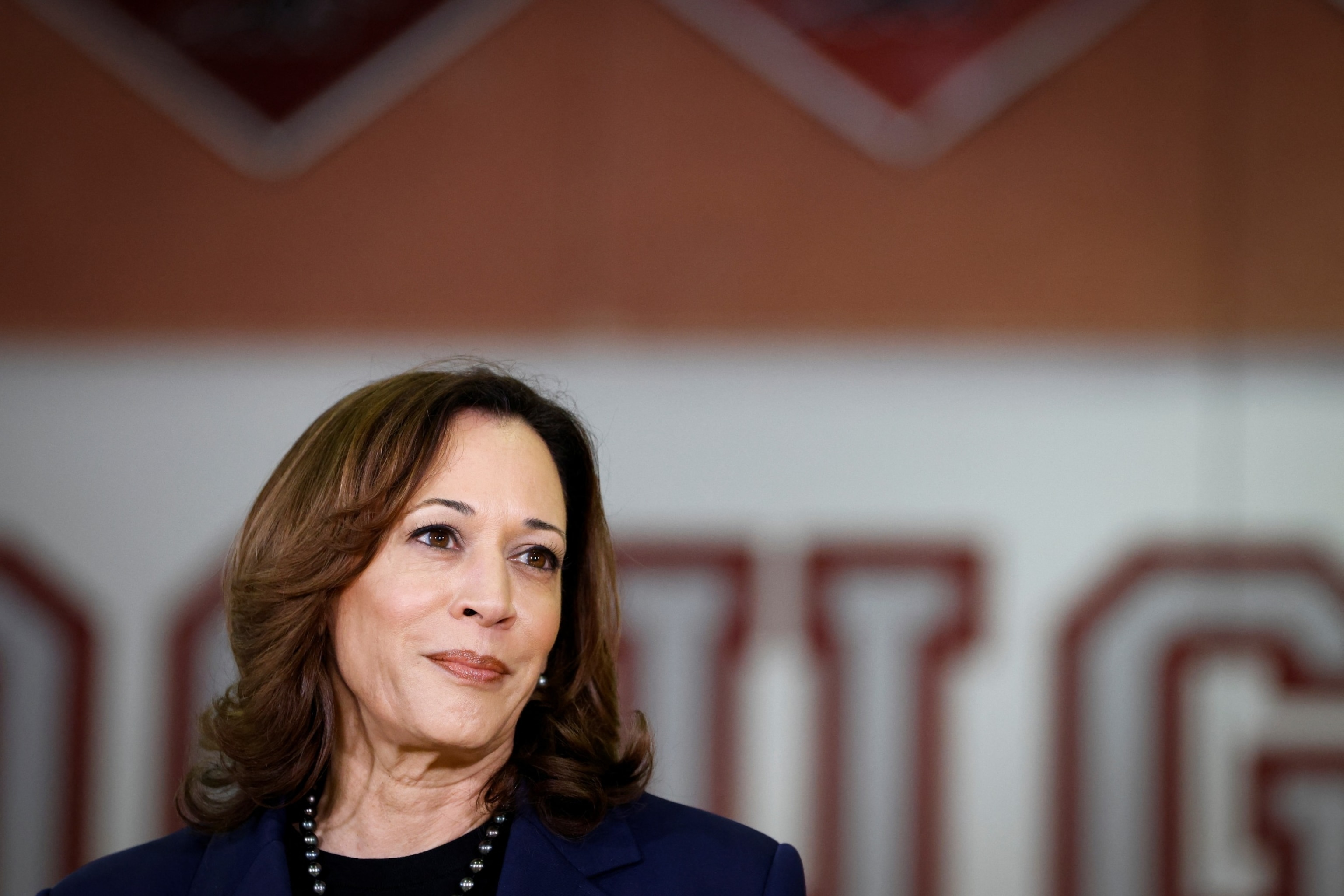 PHOTO: U.S. Vice President Kamala Harris meets with gun violence victims in Parkland