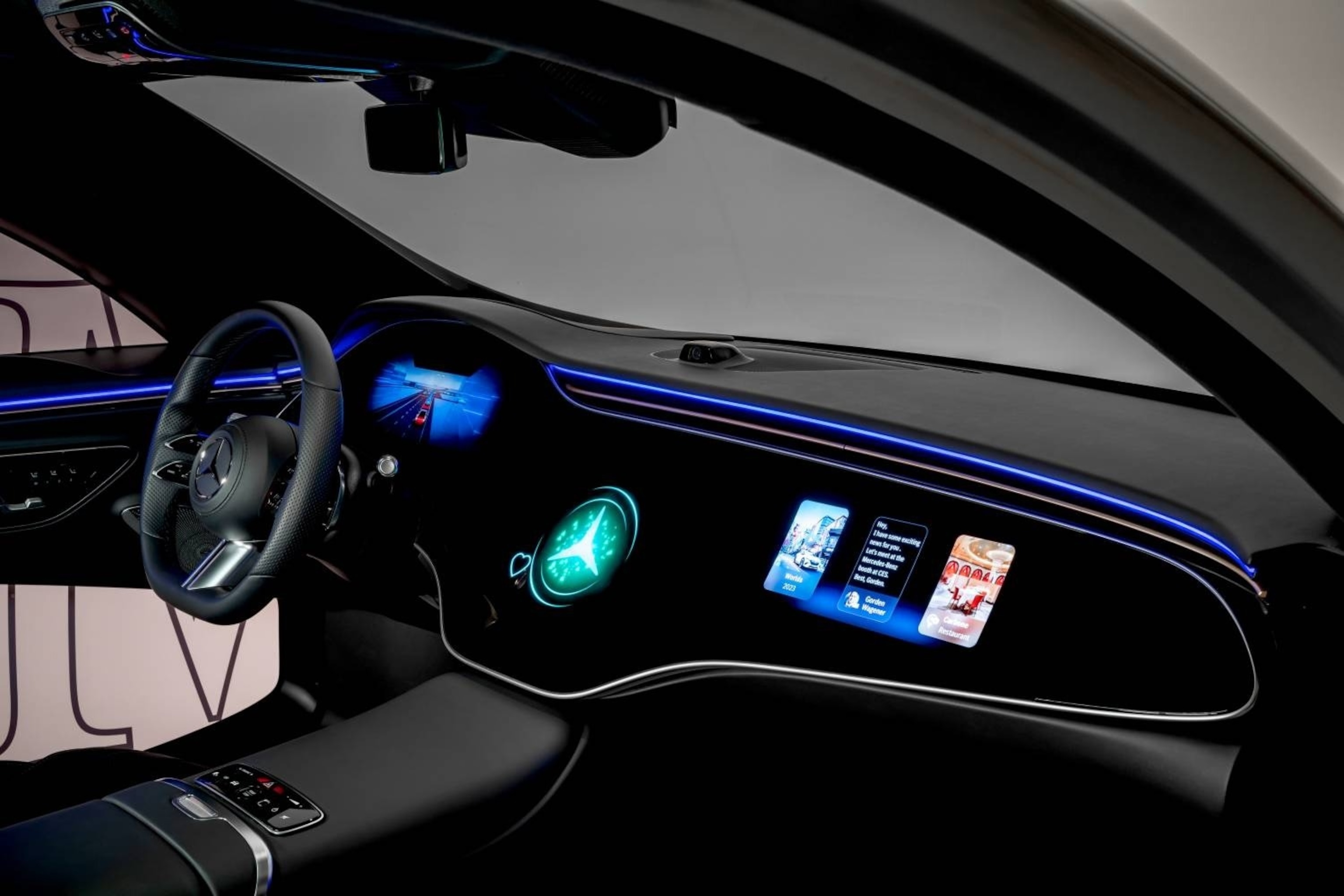 PHOTO: The MBUX virtual assistant "is the most human-like interface with a Mercedes-Benz yet," according to the company, and advanced 3D graphics make interactions with the driver more natural, intuitive and personalized. 