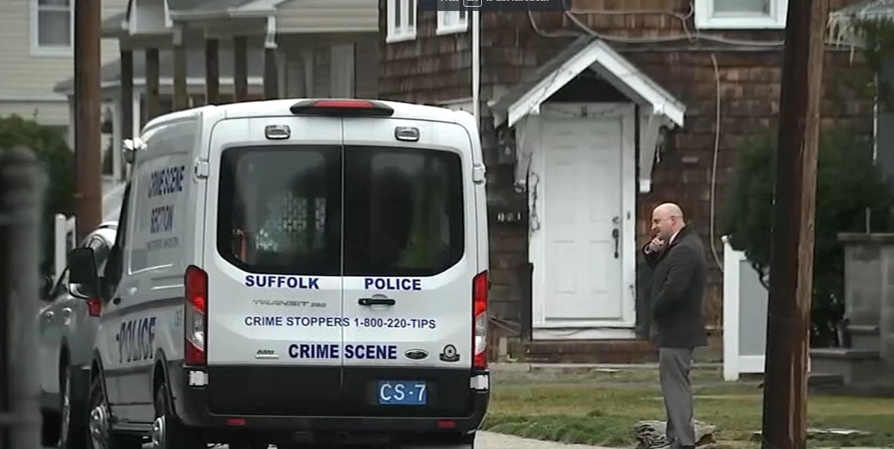PHOTO: Police are shown on the scene in Suffolk County, New York, in connection to the discovery of body parts last week, on March 5, 2024.