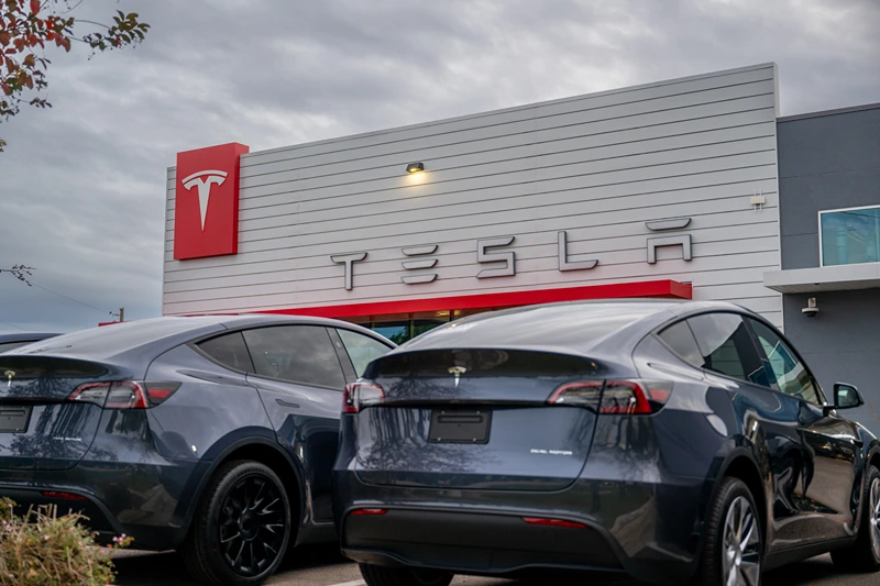 Tesla Issues Recall On 2 Million Of Its Vehicles In The U.S. Due To Autopilot Issue
AUSTIN, TEXAS - DECEMBER 13: A Tesla dealership is seen on December 13, 2023 in Austin, Texas. Tesla is recalling nearly all vehicles sold in the US after a near two-year investigation by the National Highway Traffic Safety Administration found a defect in the Autopilot system. (Photo by Brandon Bell/Getty Images)