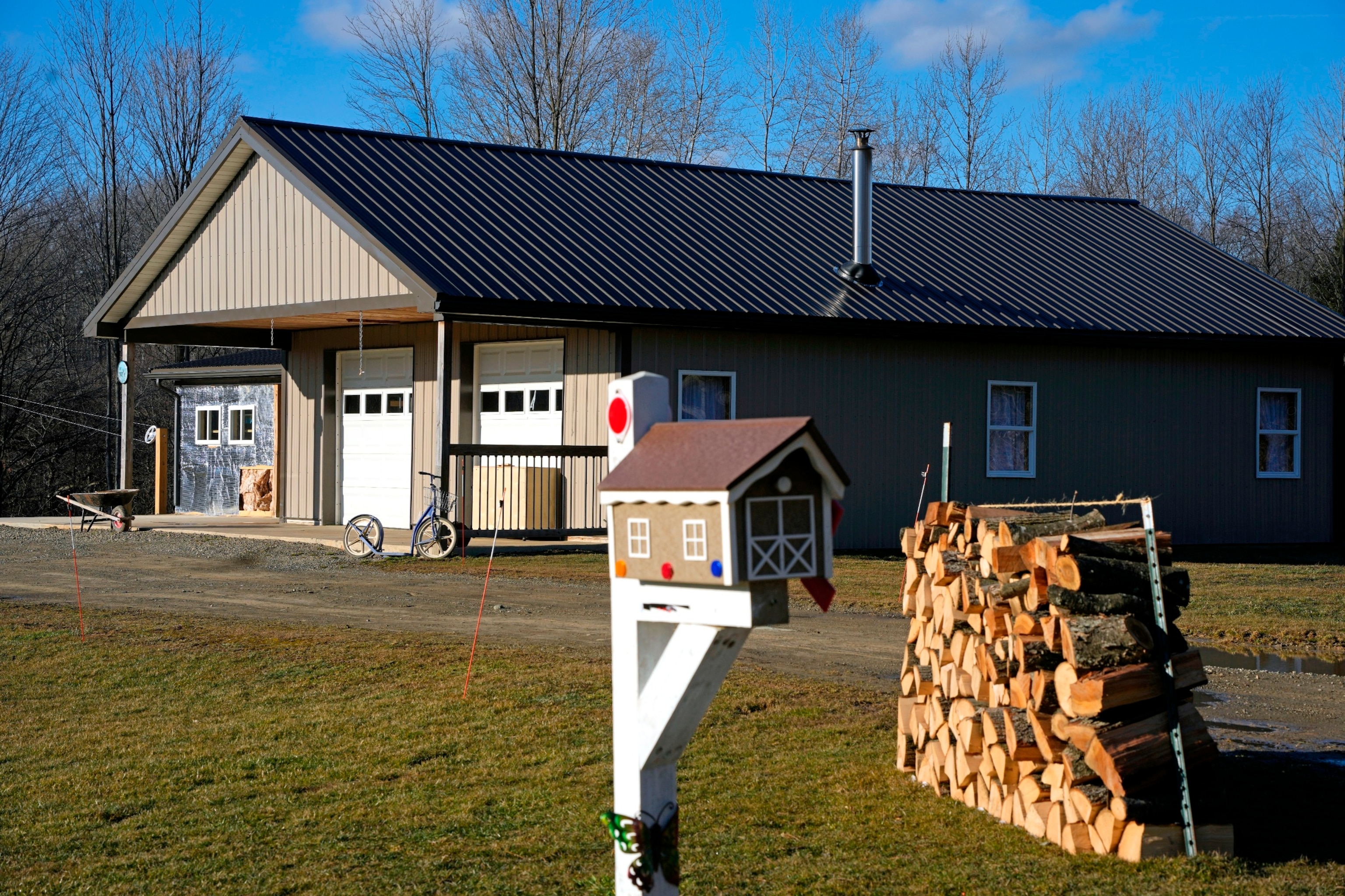 PHOTO: This is the home a few miles outside of Spartansburg, Pa., Feb. 29, 2024, where investigators discovered the body of a pregnant 23-year-old Amish woman.