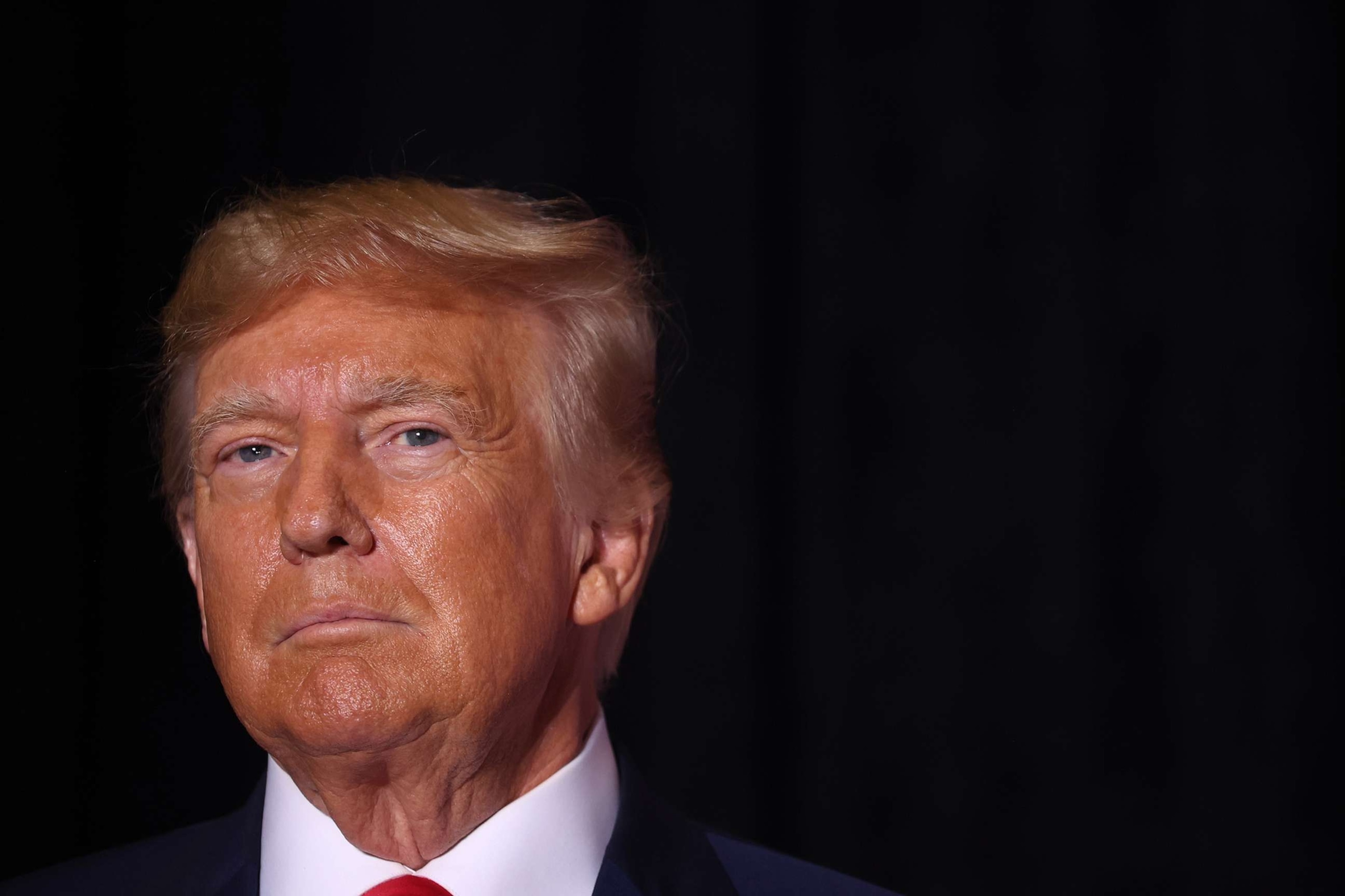 PHOTO: Former President Donald Trump speaks to supporters during a Farmers for Trump campaign event at the MidAmerica Center on July 7, 2023, in Council Bluffs, Iowa.