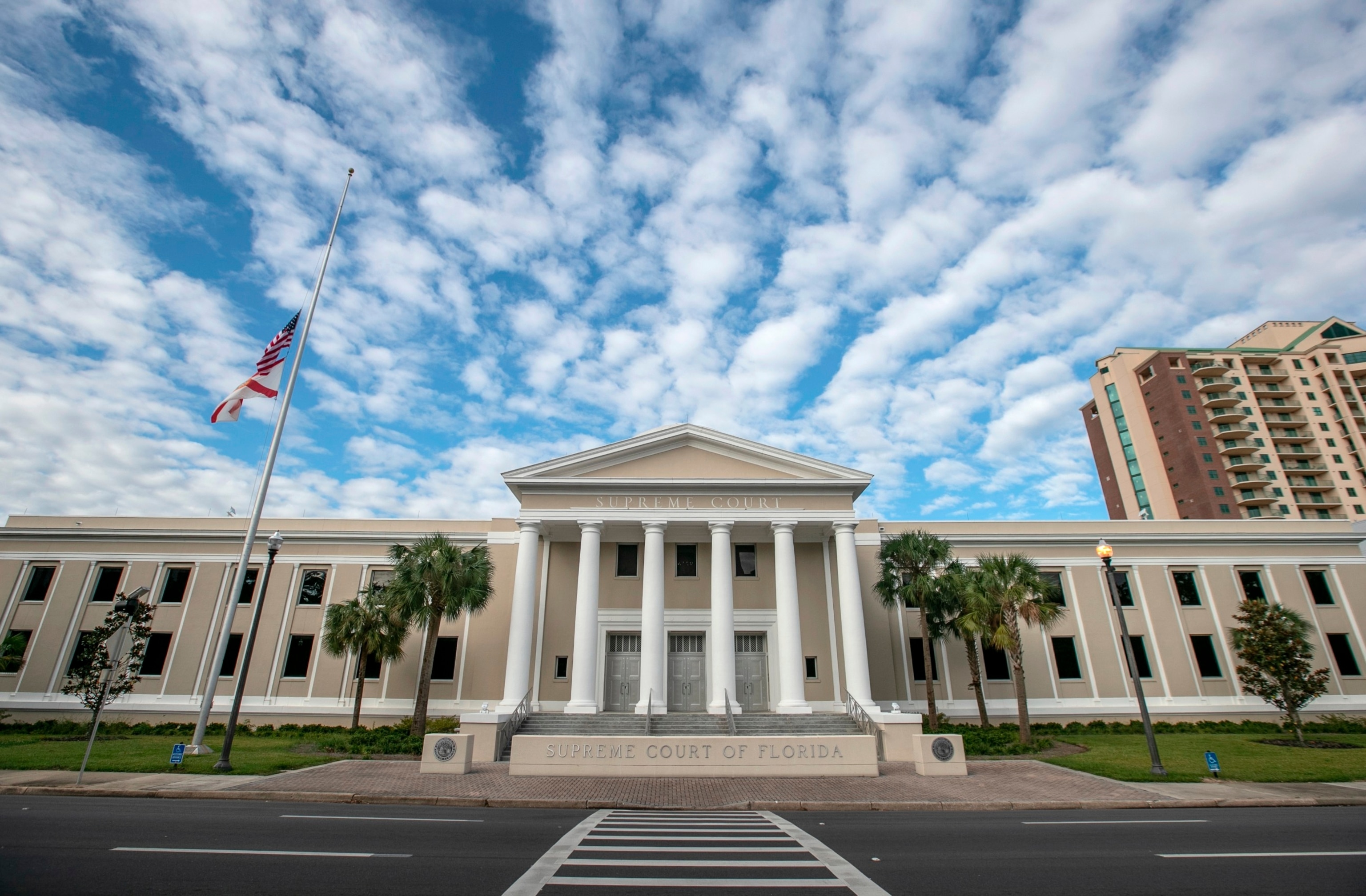 PHOTO: The Florida Supreme Court building is pictured on November 10, 2018 in Tallahassee, Florida.