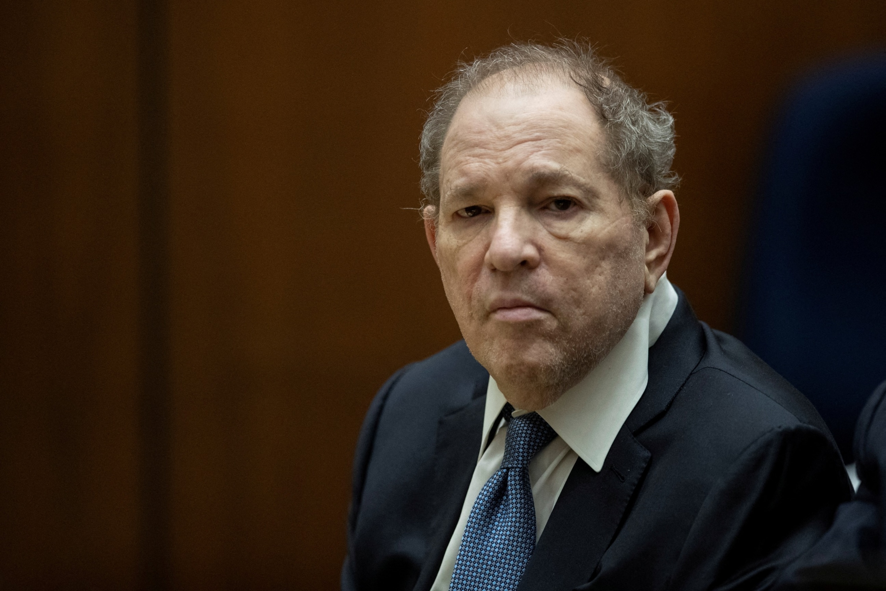 PHOTO: Former film producer Harvey Weinstein appears in court at the Clara Shortridge Foltz Criminal Justice Center in Los Angeles, Oct. 4, 2022. 