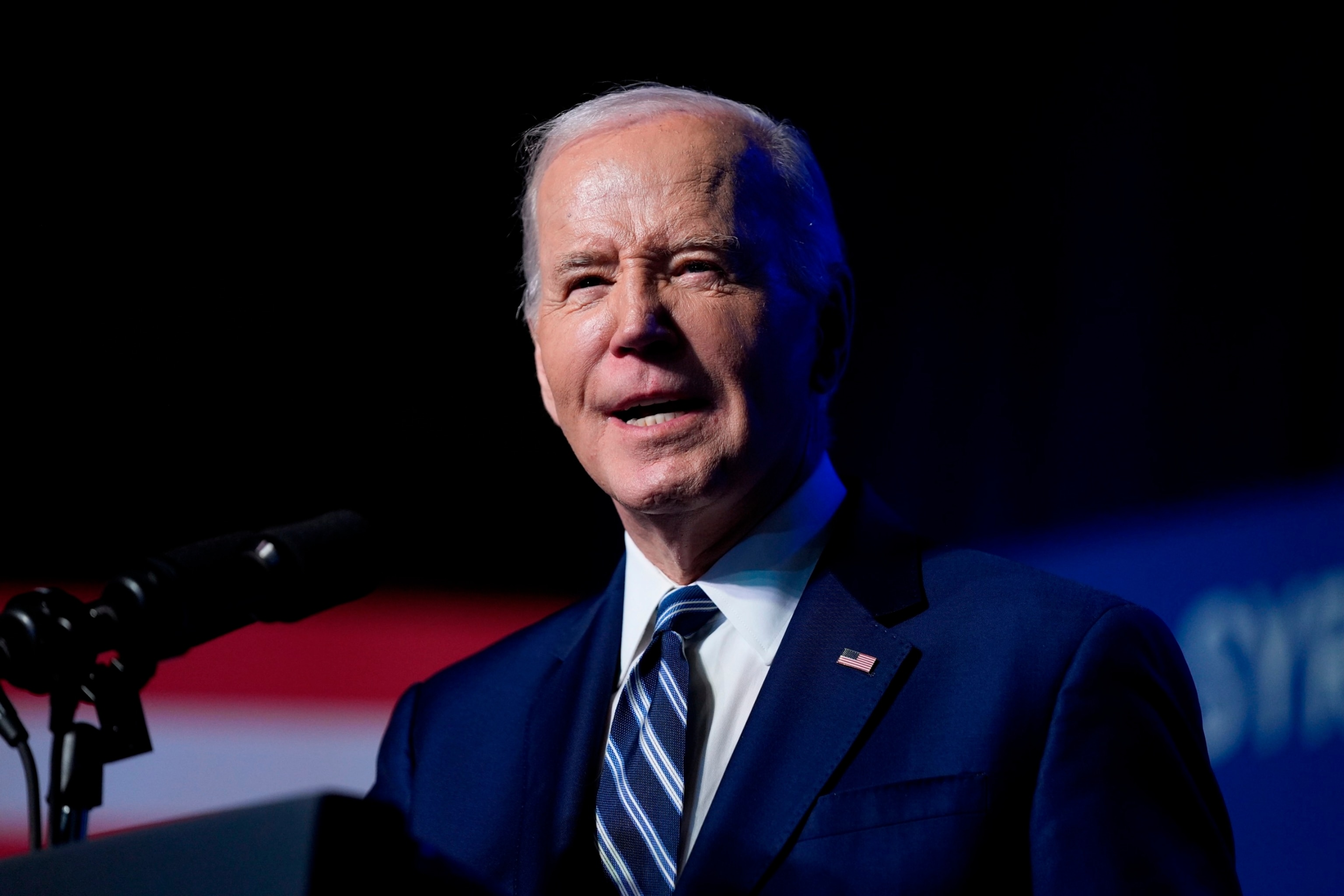 PHOTO: President Joe Biden delivers remarks on the CHIPS and Science Act at the Milton J. Rubenstein Museum, April 25, 2024, in Syracuse, N.Y.