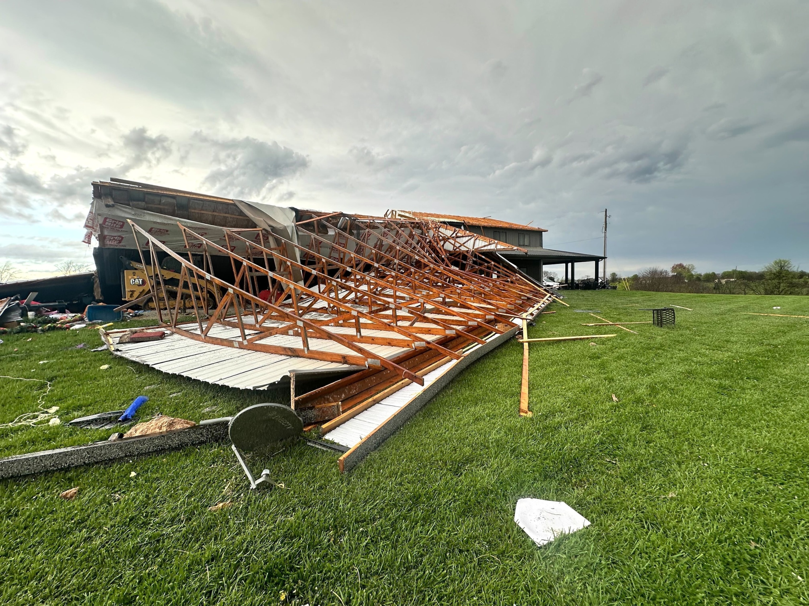 PHOTO: Storm damage is shown in Nelson County, Kentucky, on April 2, 2024.