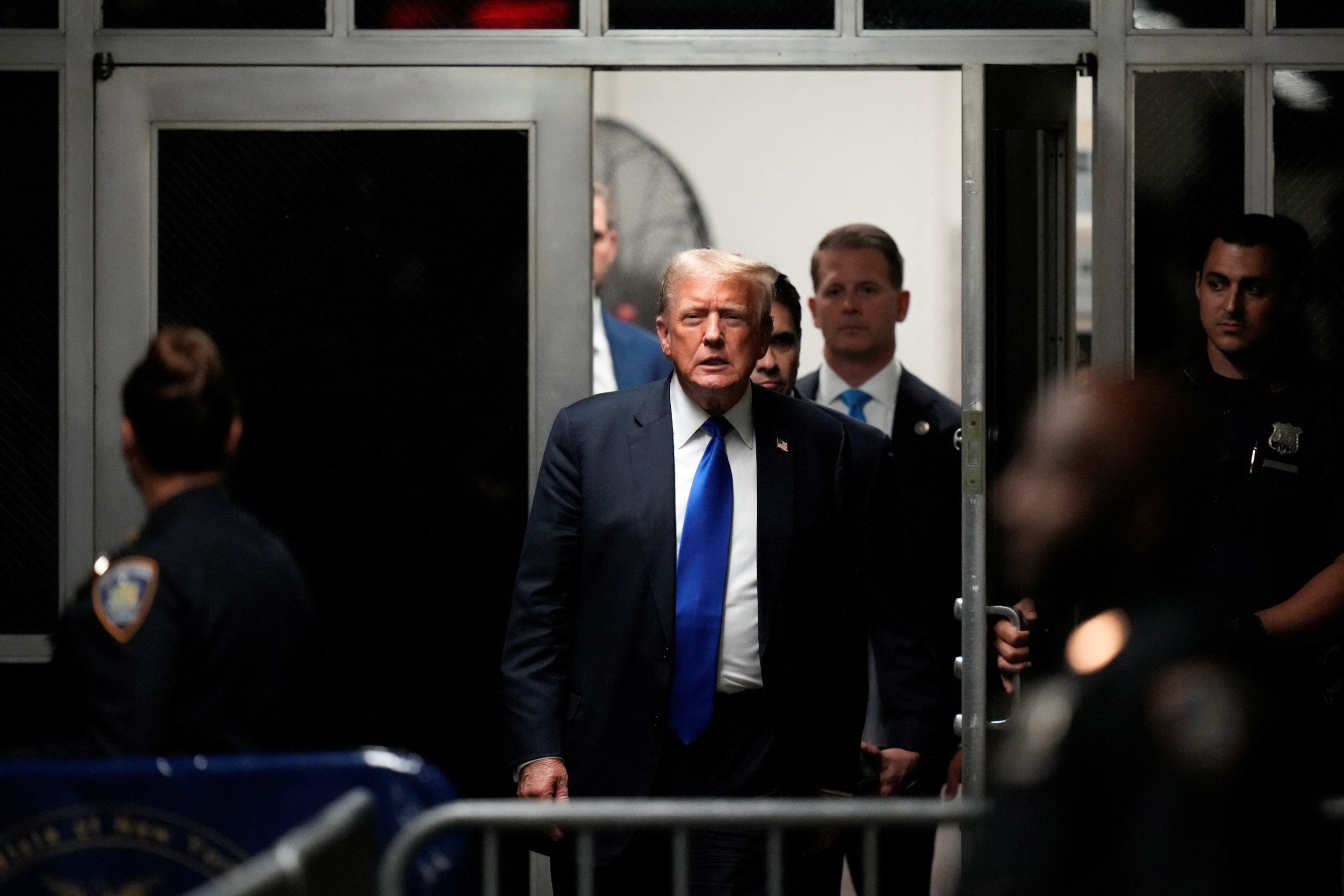 PHOTO: Former President Donald Trump returns to the courtroom at Manhattan Criminal Court, May 30, 2024, in New York. 
