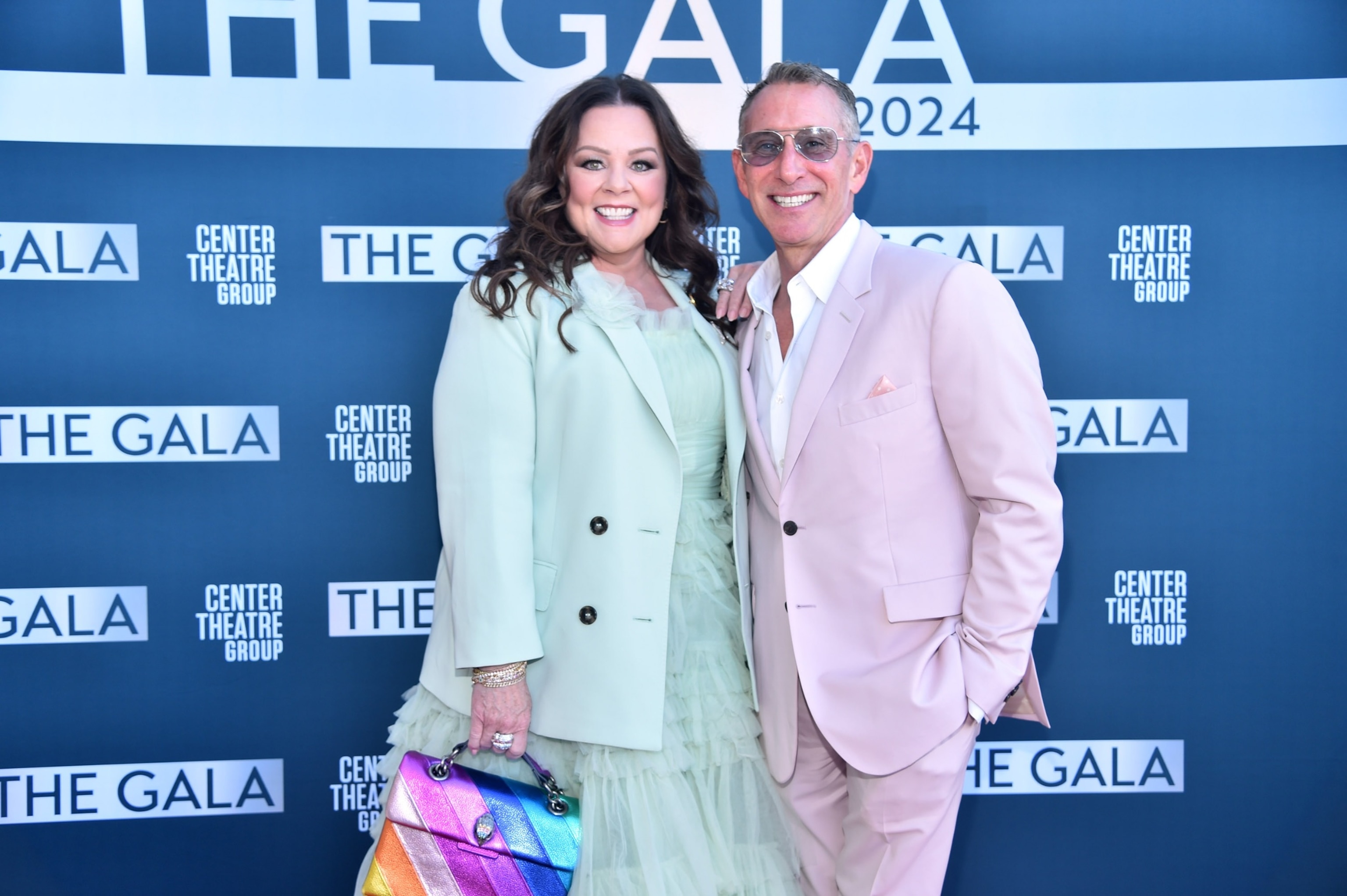 PHOTO: Melissa McCarthy and Adam Shankman attend the Center Theatre Group Hosts CTG The Gala 2024 at The Ahmanson Theatre, on April 28, 2024, in Los Angeles.