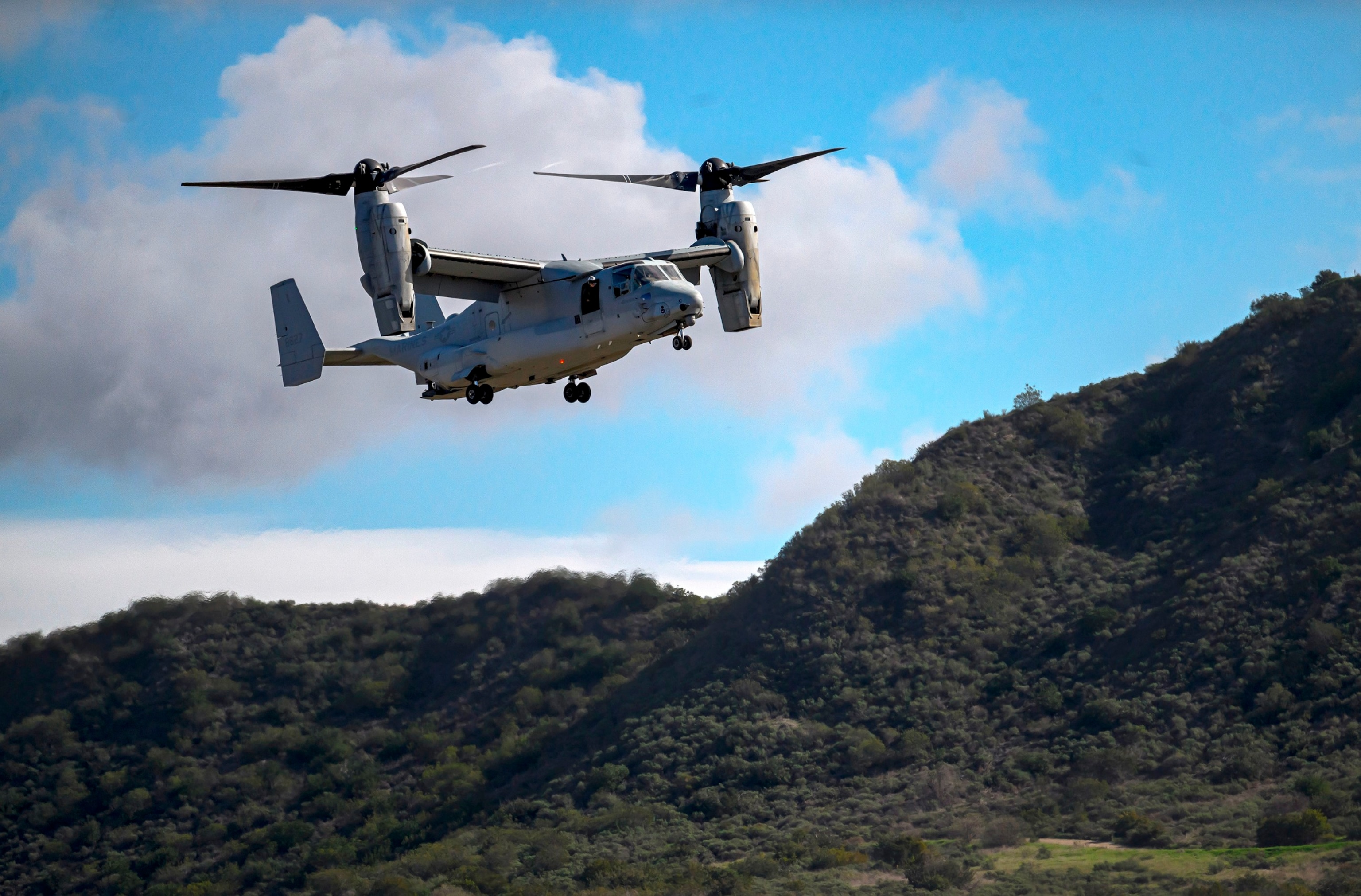 PHOTO: In this Dec. 5, 2022, file photo, a MV-22 Osprey aircraft is used during a training exercise at Camp Pendleton, California.