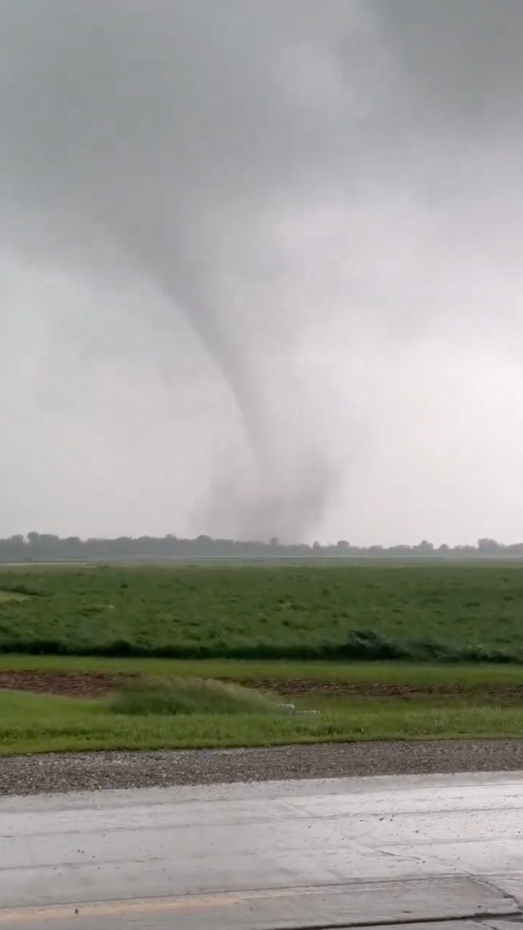 PHOTO: Tornado on the ground near Red Oak, Iowa, May 21, 2024.