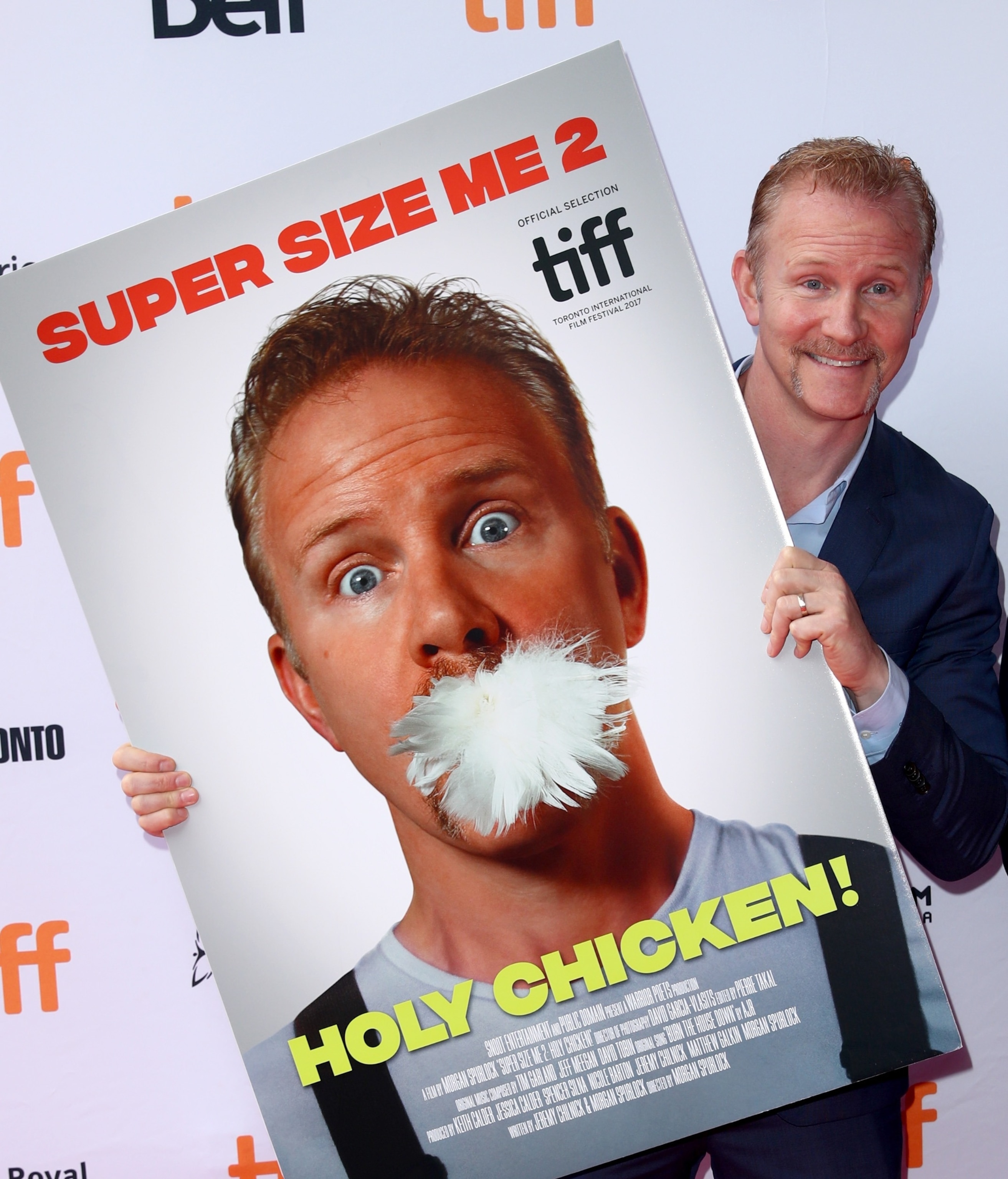 PHOTO: Morgan Spurlock attends the "Super Size Me 2: Holy Chicken!" premiere during the 2017 Toronto International Film Festival, Sept. 8, 2017, in Toronto, Canada. 