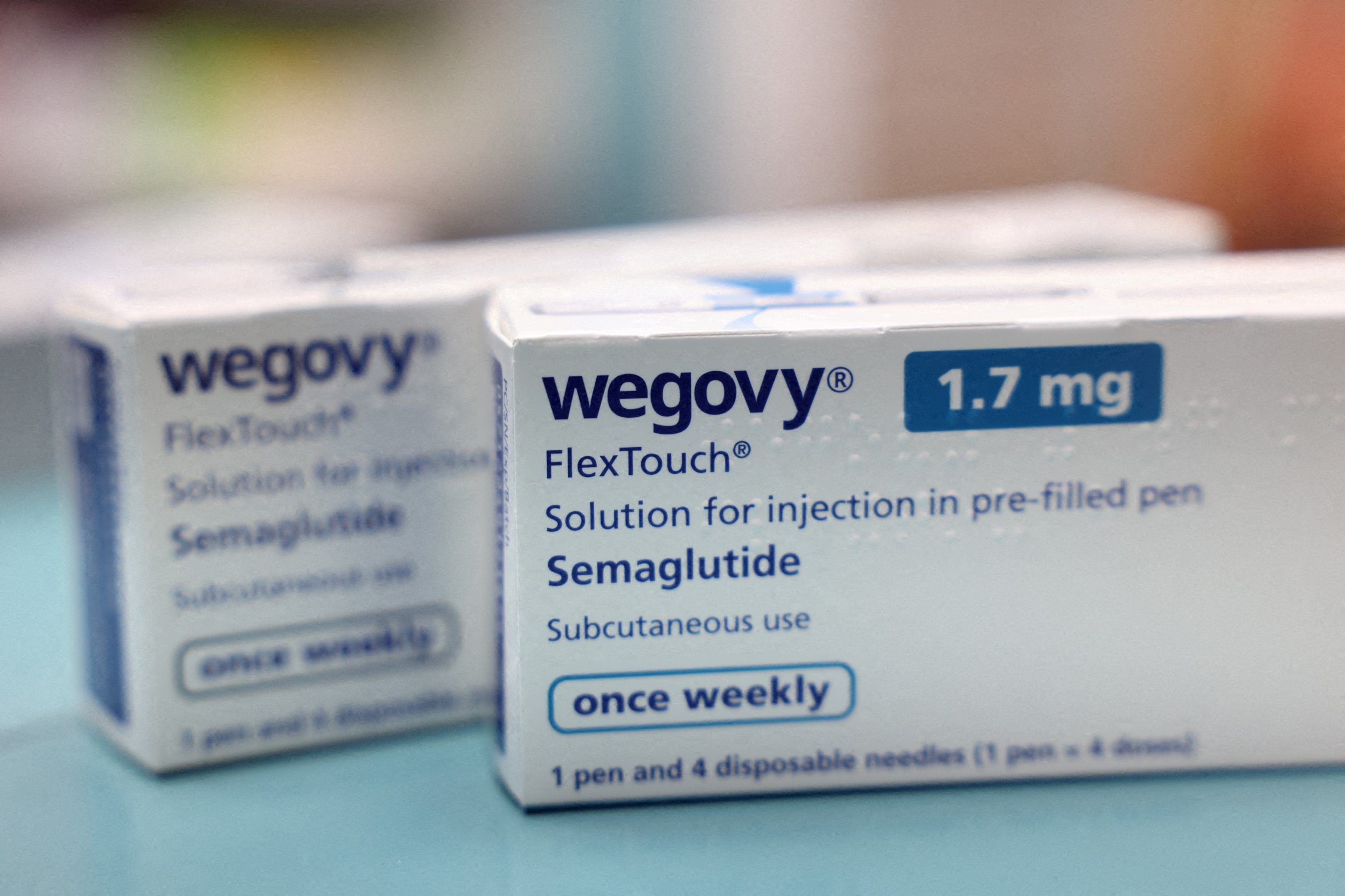 PHOTO: Boxes of Wegovy made by Novo Nordisk are seen at a pharmacy in London, Mar. 8, 2024. 