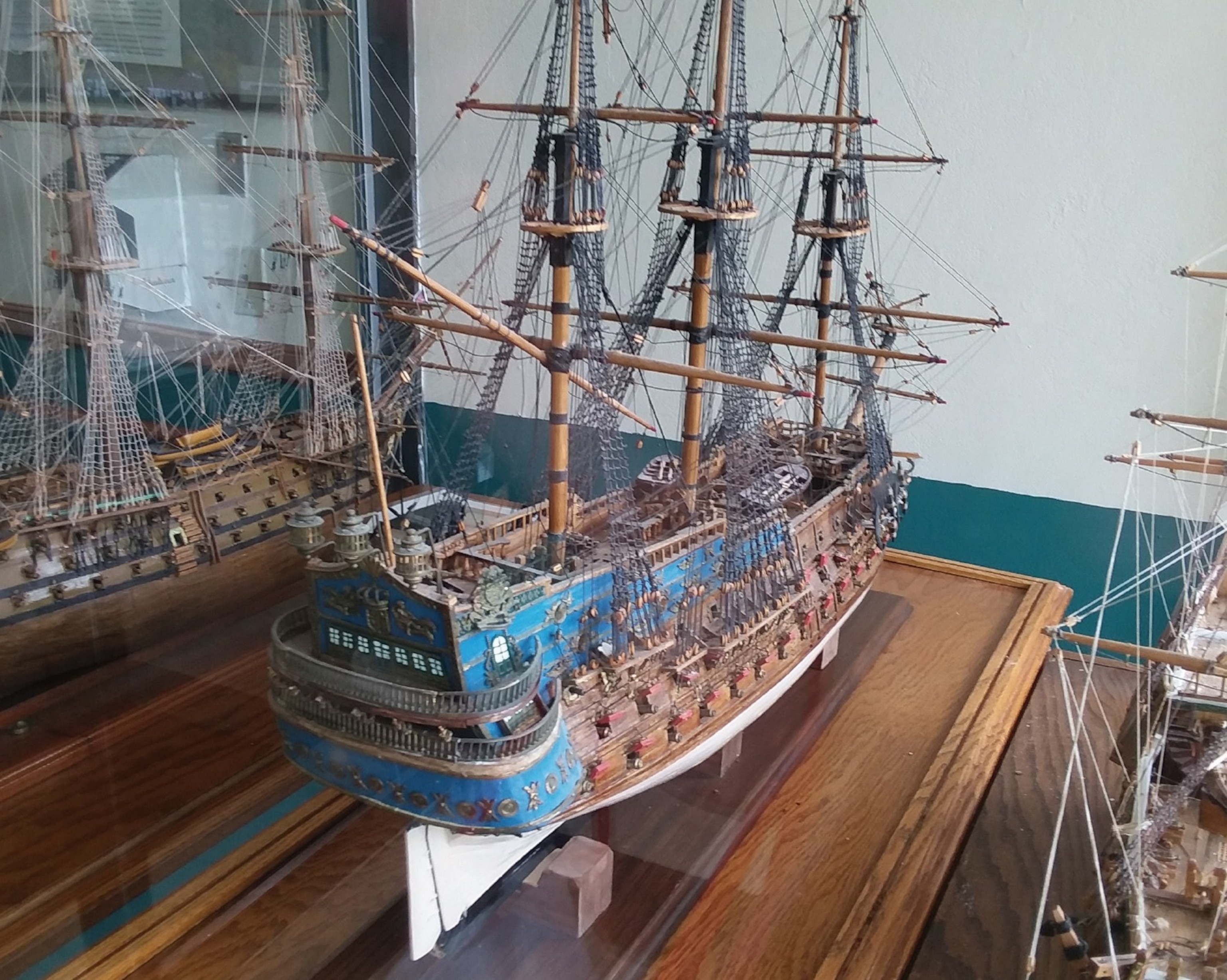 PHOTO: A model ship built by John Schapers, who died at age 90 from covid-related causes. Building models was “what he loved to do,” says his daughter, Trever. “He was a genius with his hands.” 