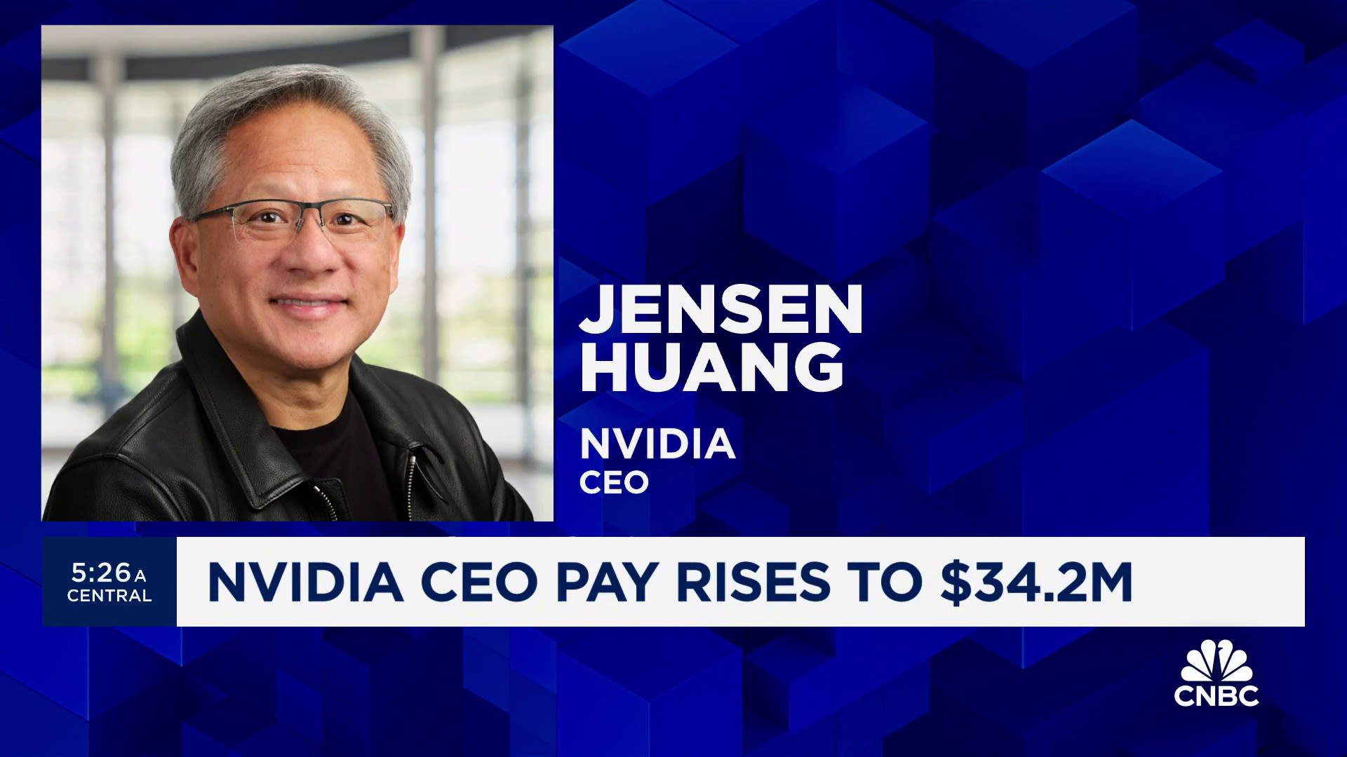 Executive Edge: Nvidia CEO pay rises to $34.2 million