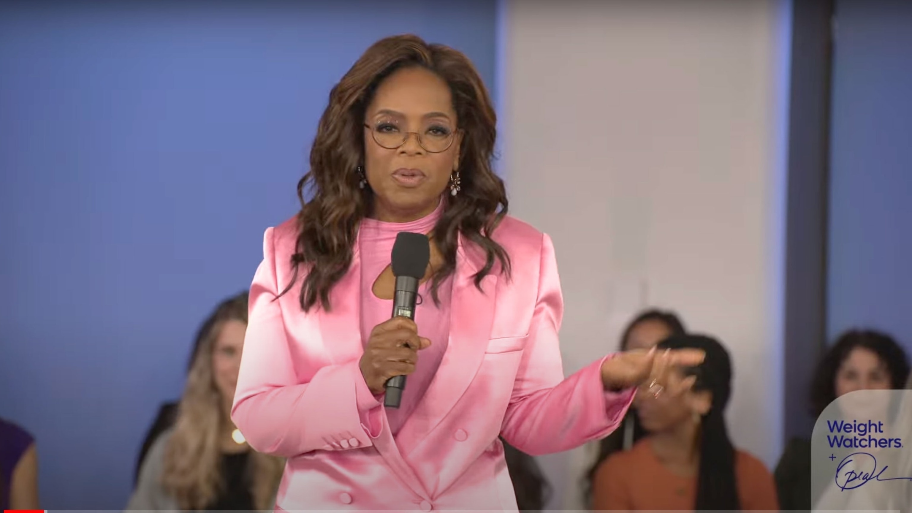 PHOTO: Oprah Winfrey is seen hosting a Weight Watchers special.