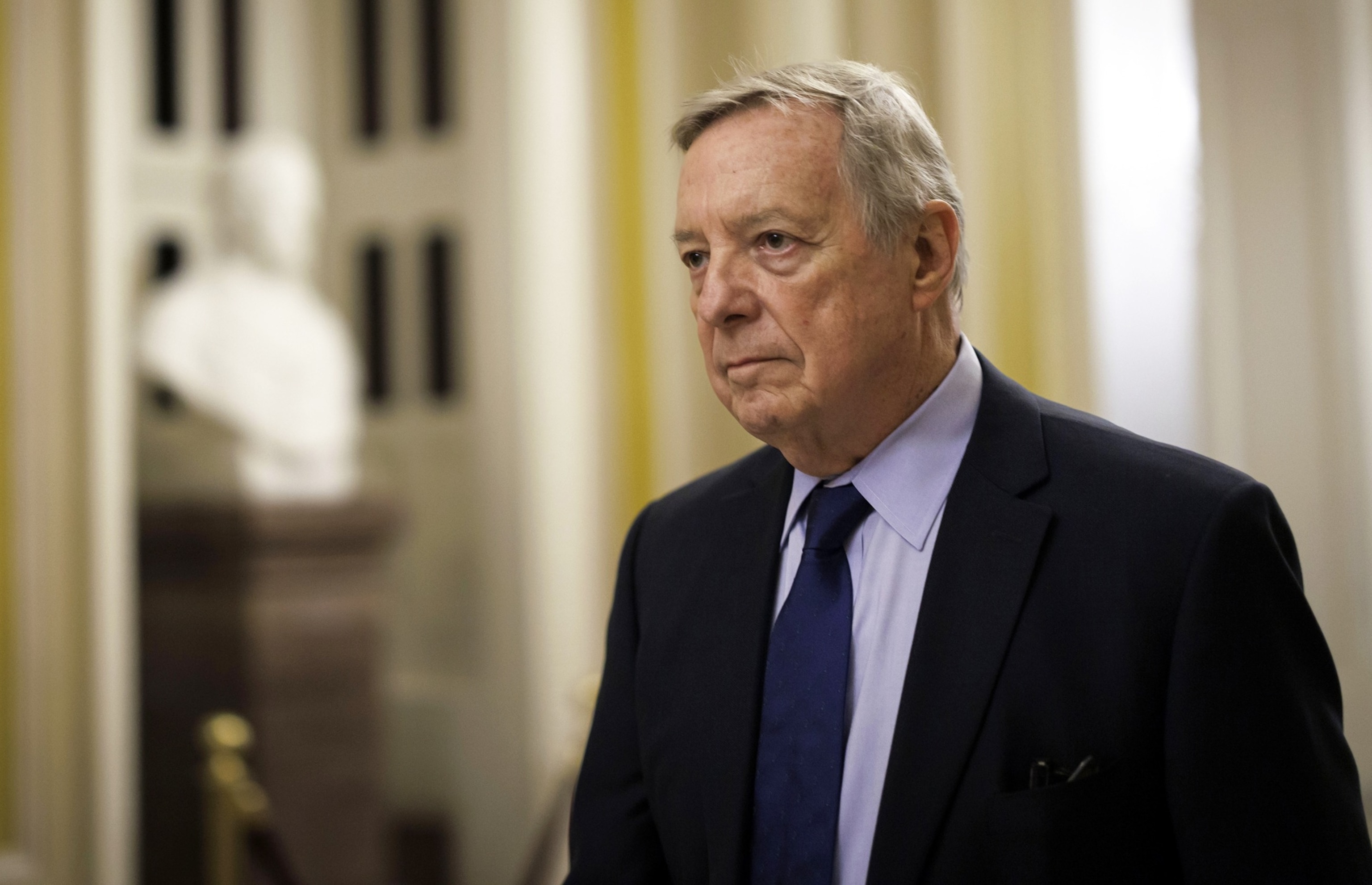 PHOTO: In this June 1, 2023, file photo, Senate Majority Whip Dick Durbin is shown at the US Capitol, in Washington, D.C.