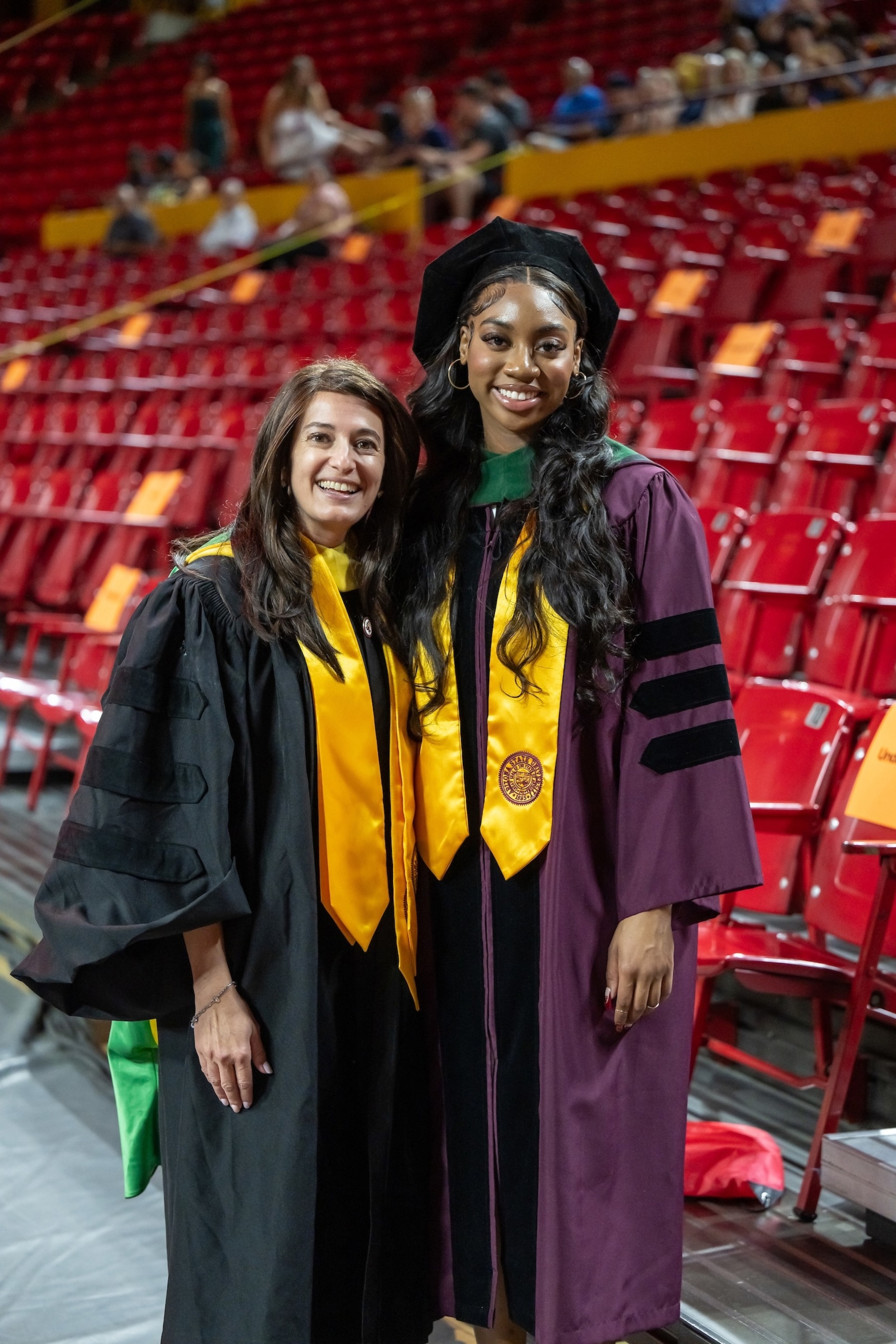PHOTO: Dr. Dorothy Jean Tillman II and her professor Dr. Leslie Manson, a clinical associate professor at Arizona State University.