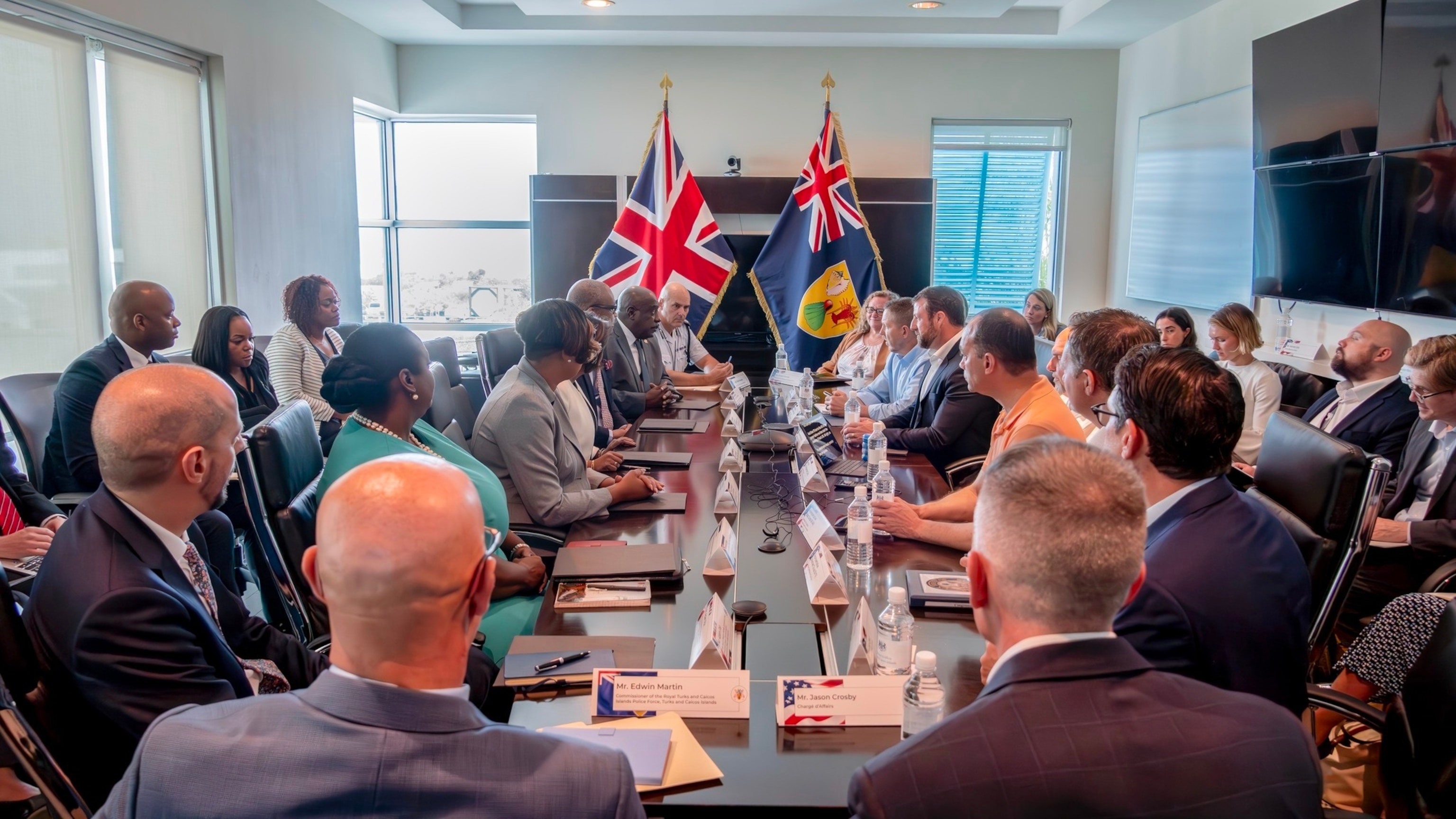 PHOTO: A United States Congressional delegation meets with government officials in Turks and Caicos, May 20, 2024.