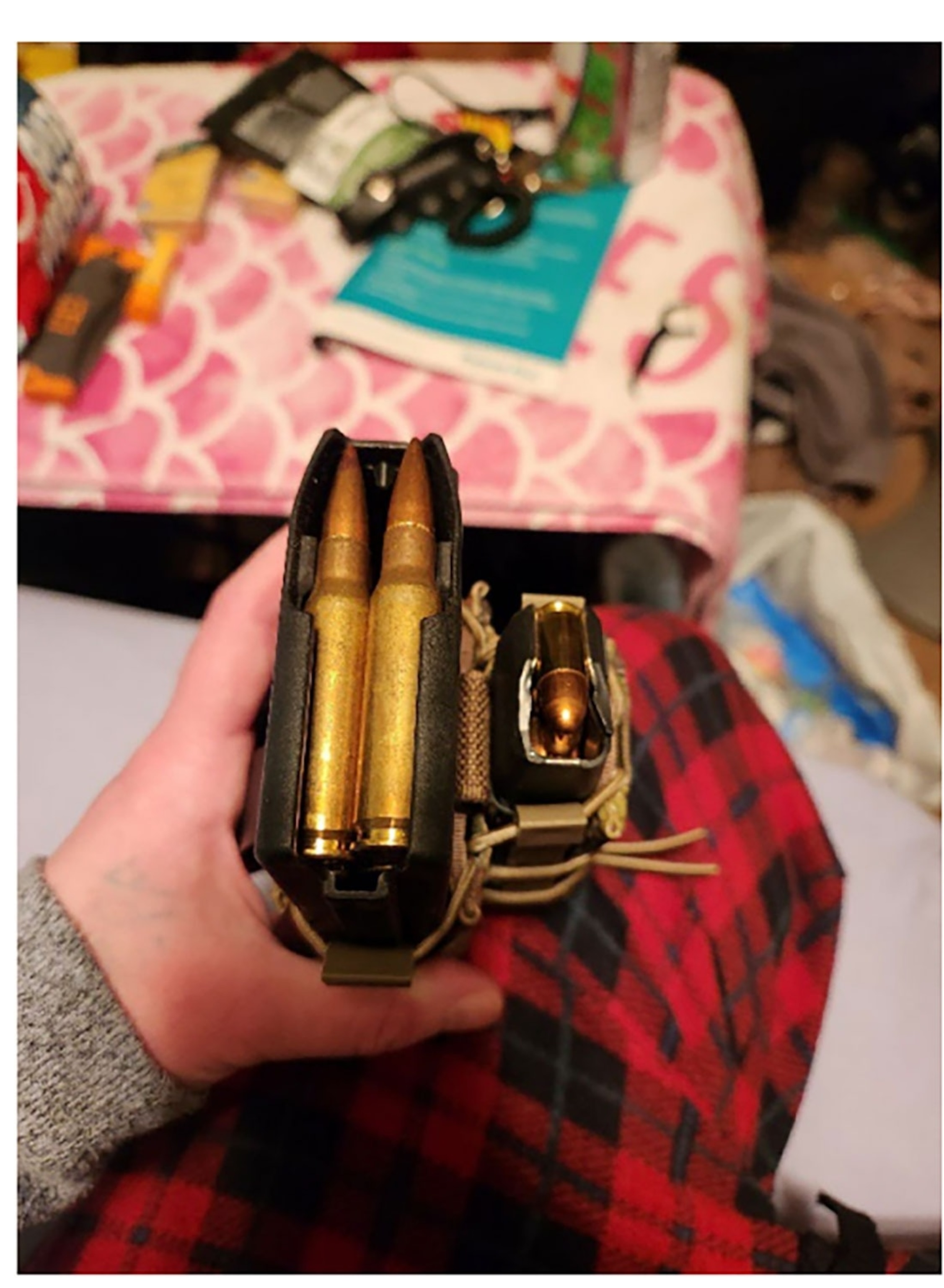 PHOTO: A photo of ammunition included in a Department of Justice complaint against Sarah Clendaniel. 