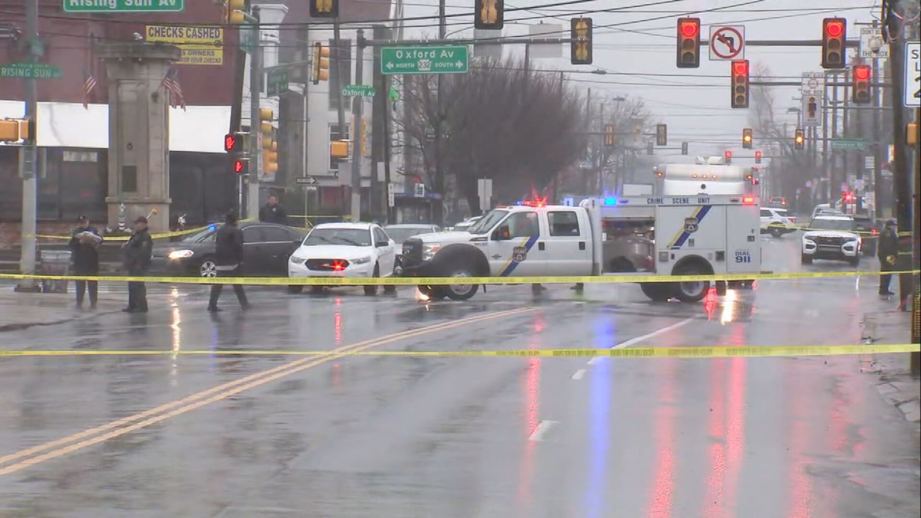 PHOTO: Several people were injured after a shooting at a SEPTA bus stop in Philadelphia, March 6, 2024. 