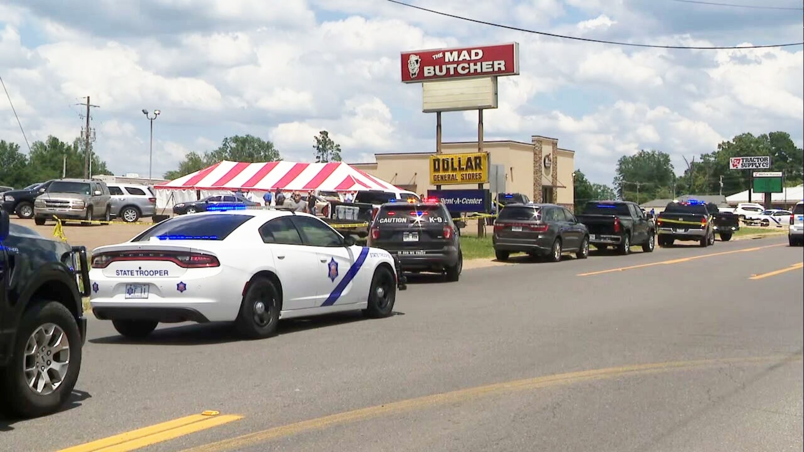 PHOTO: Law enforcement officials are on the scene of a shooting in Fordyce, Arkansas, on June 21, 2024.