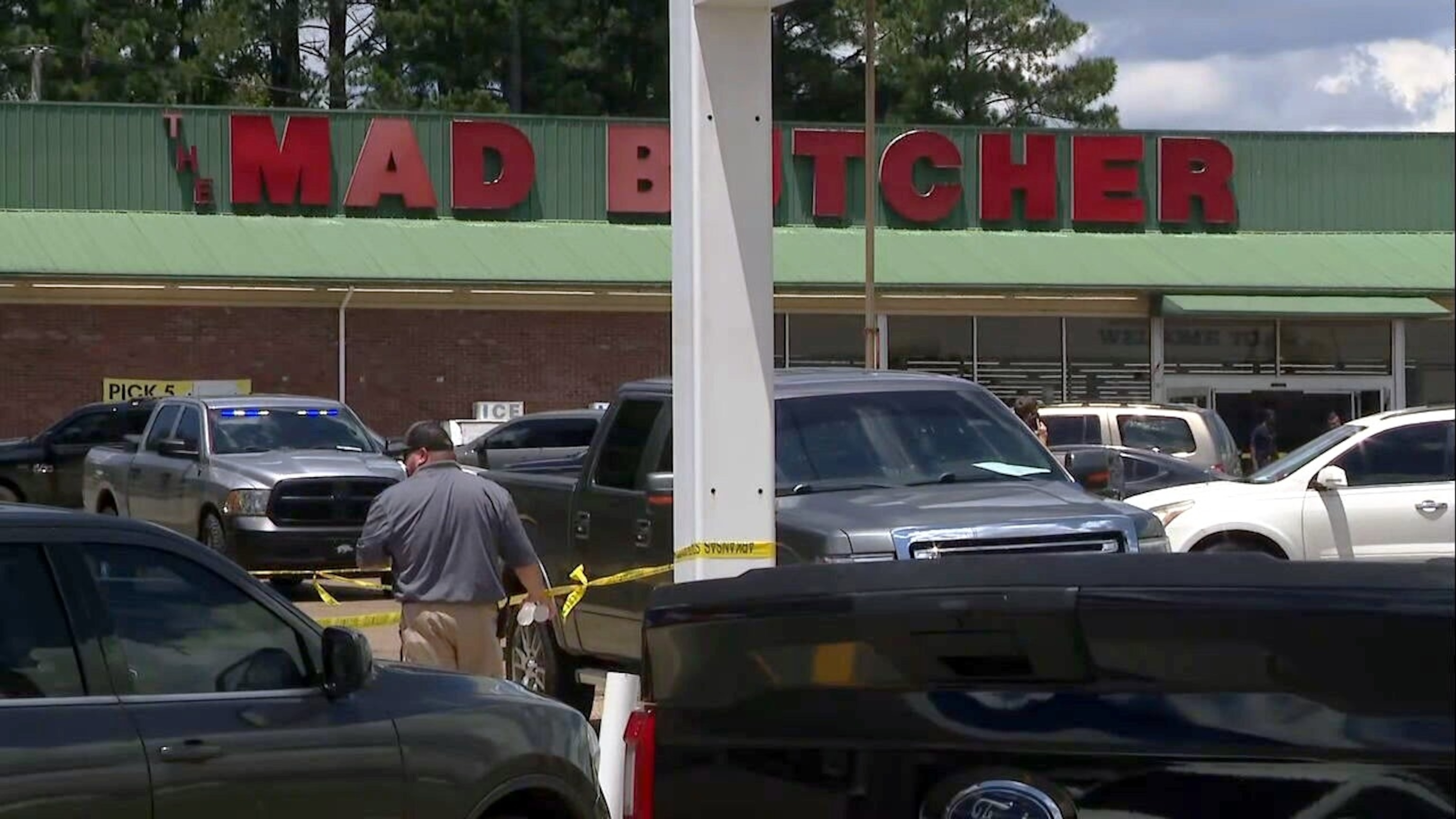 PHOTO: Law enforcement officials are shown at the scene of a shooting in Fordyce, Arkansas, on June 21, 2024.