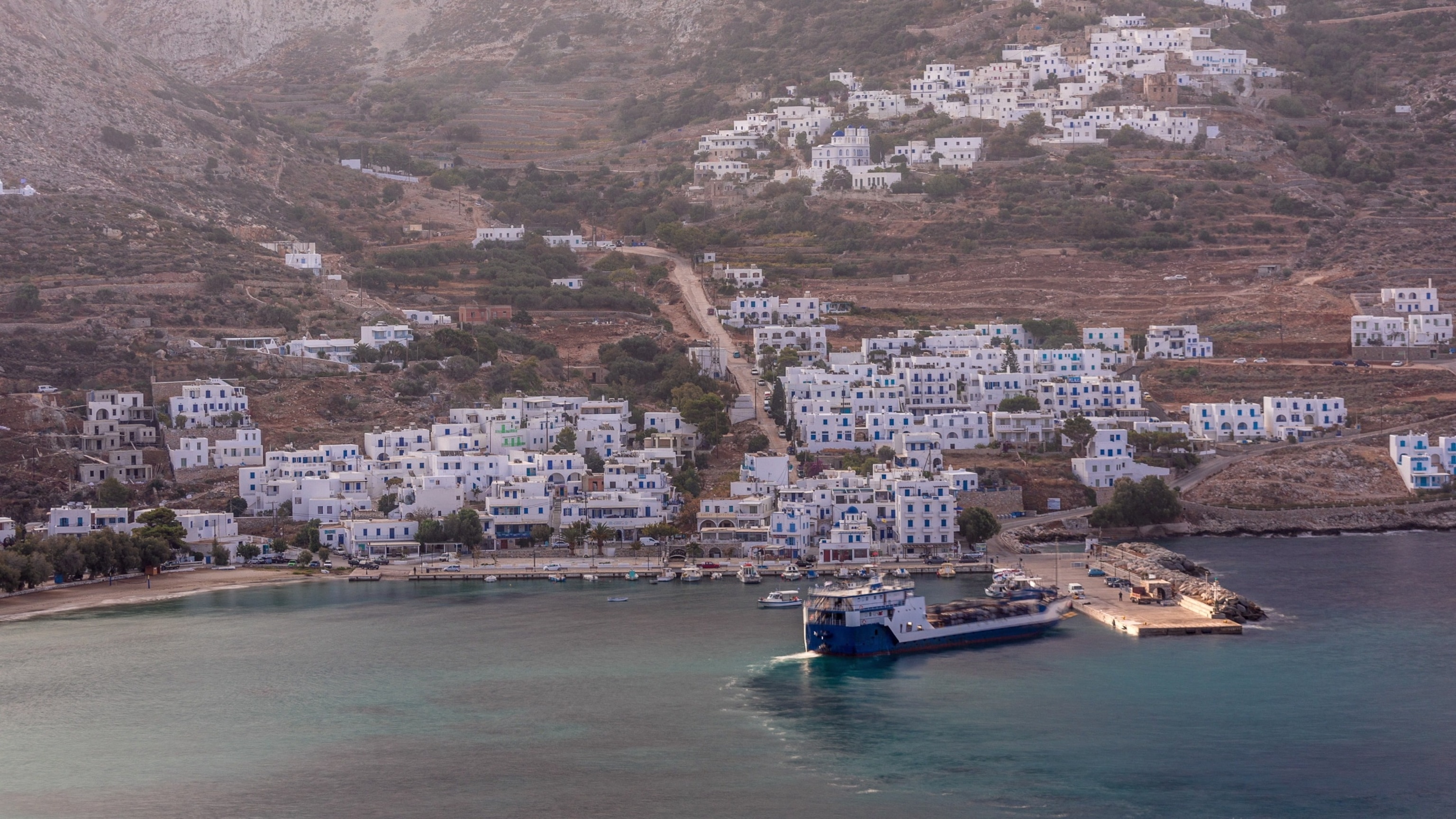 PHOTO: View of Amorgos Island in Greece.