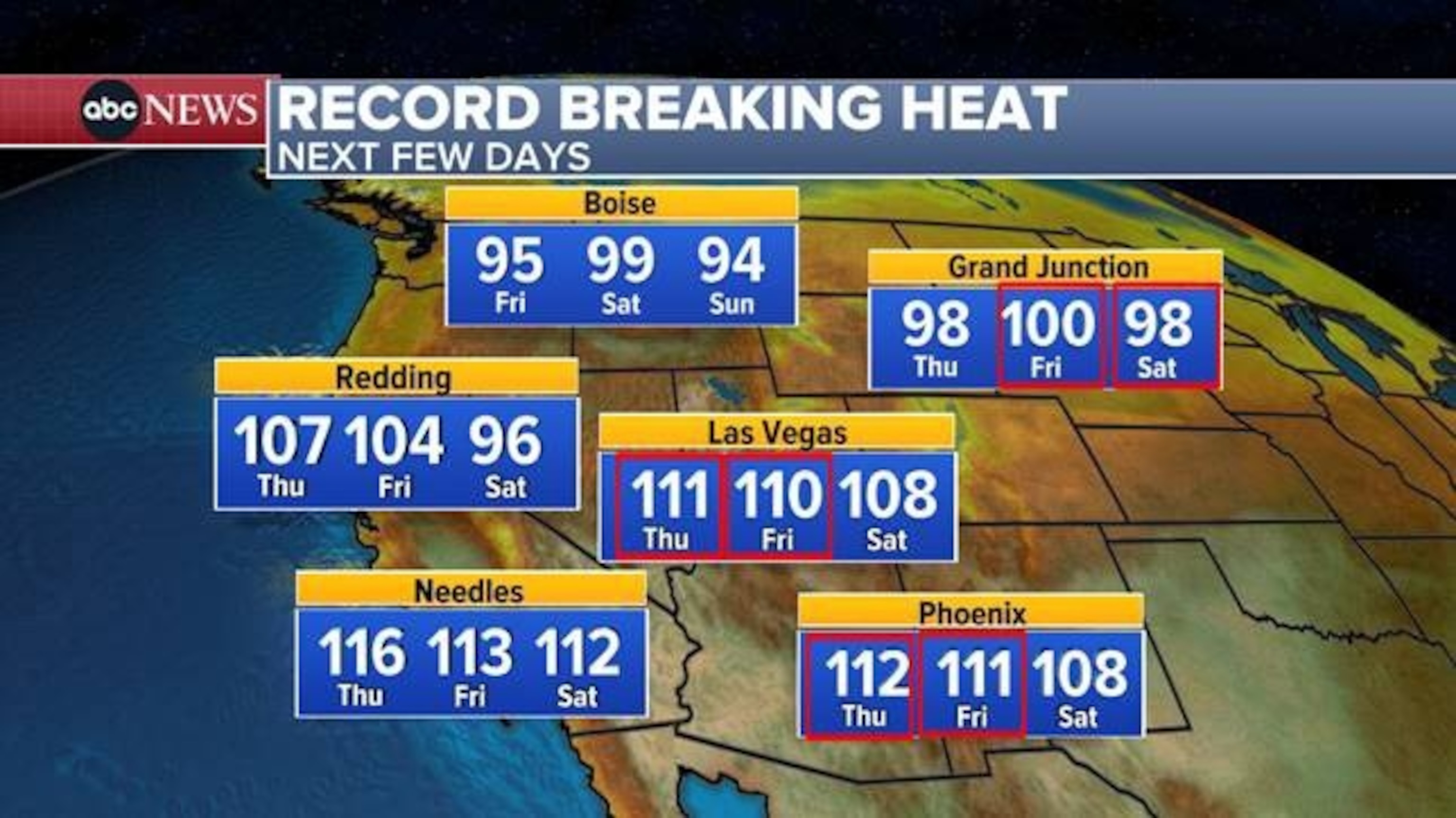 PHOTO: Record Breaking Heat Map