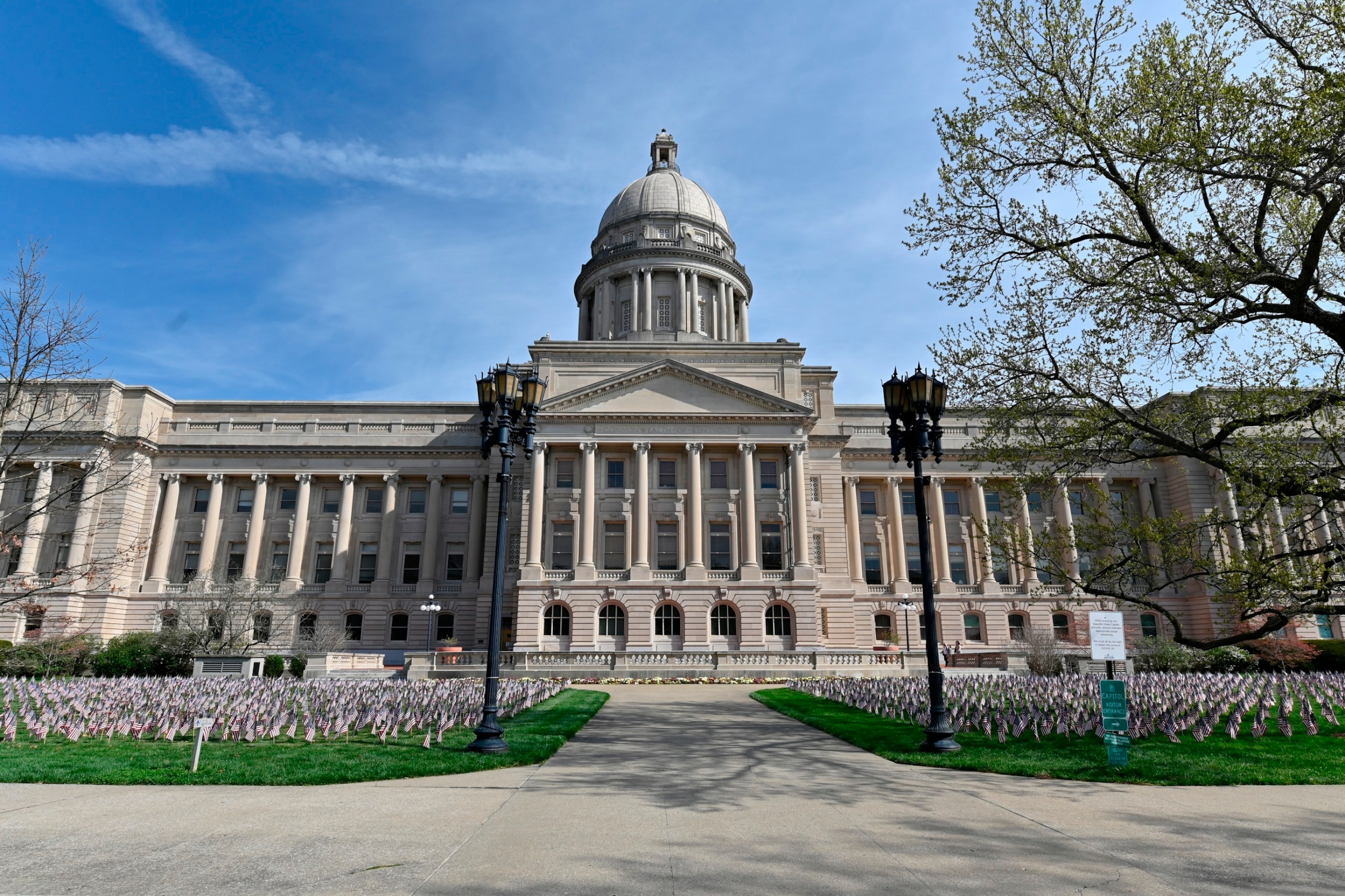PHOTO: The Kentucky State Capitol is seen, April 7, 2021, in Frankfort, Ky.