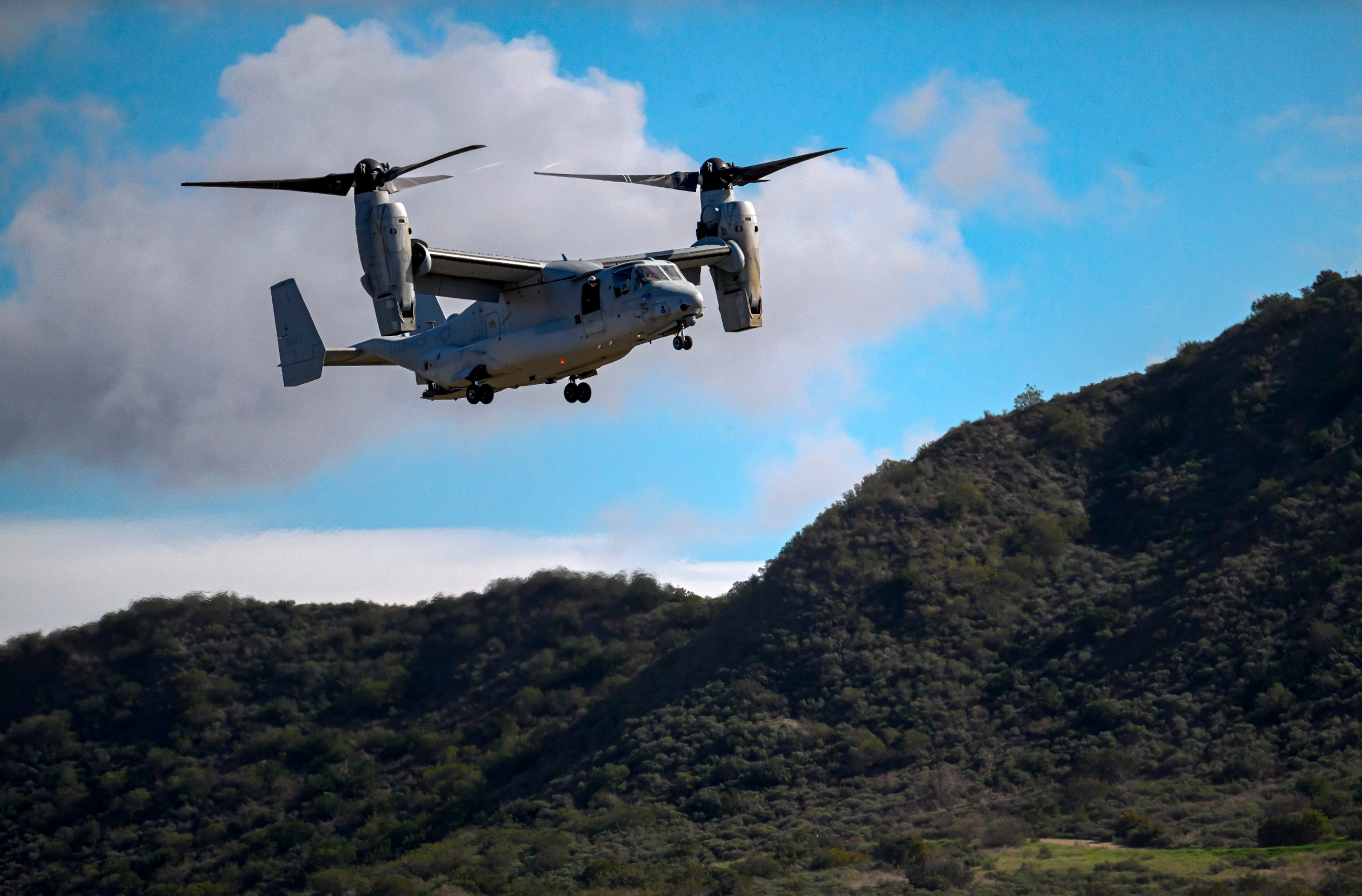 PHOTO: An MV-22 Osprey aircraft is used during the annual Steel Knight training exercise, Dec. 5, 2022 at Camp Pendleton, Calif. 