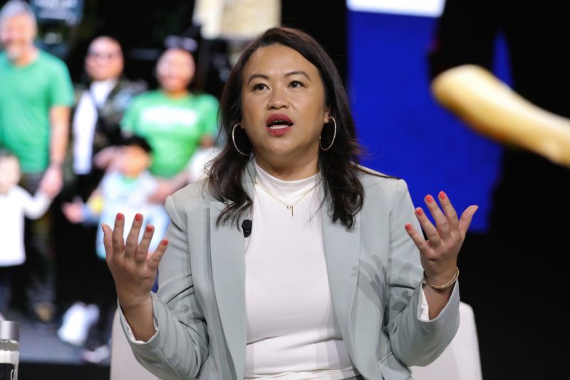 NEW YORK, NEW YORK - MAY 02: Sheng Thao speaks onstage at the TAAF Heritage Month Summit at The Glasshouse on May 02, 2024 in New York City. (Photo by JP Yim/Getty Images for The Asian American Foundation)