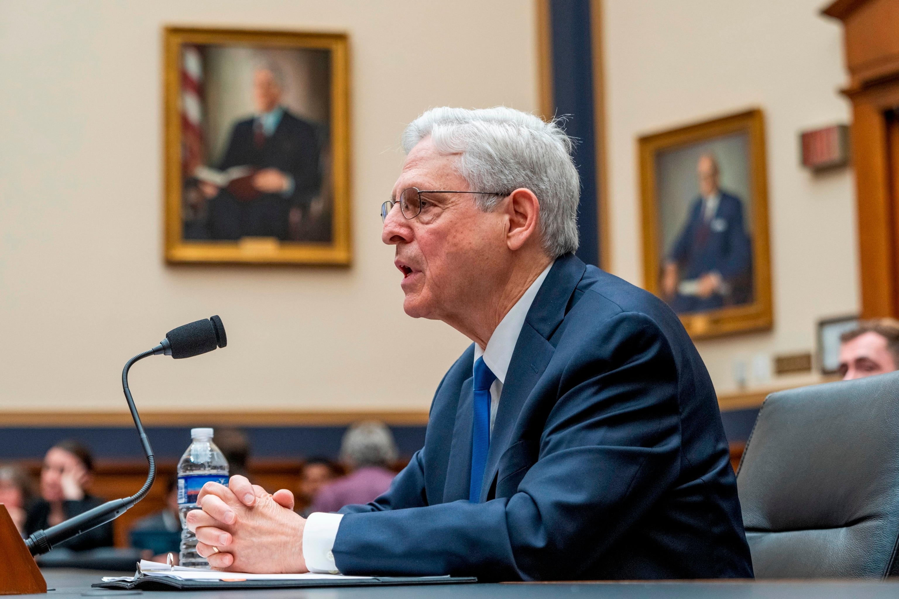 PHOTO: Attorney General Merrick Garland testifies during a House Judiciary Committee hearing on the Department of Justice, on June 4, 2024, on Capitol Hill, in Washington, D.C.