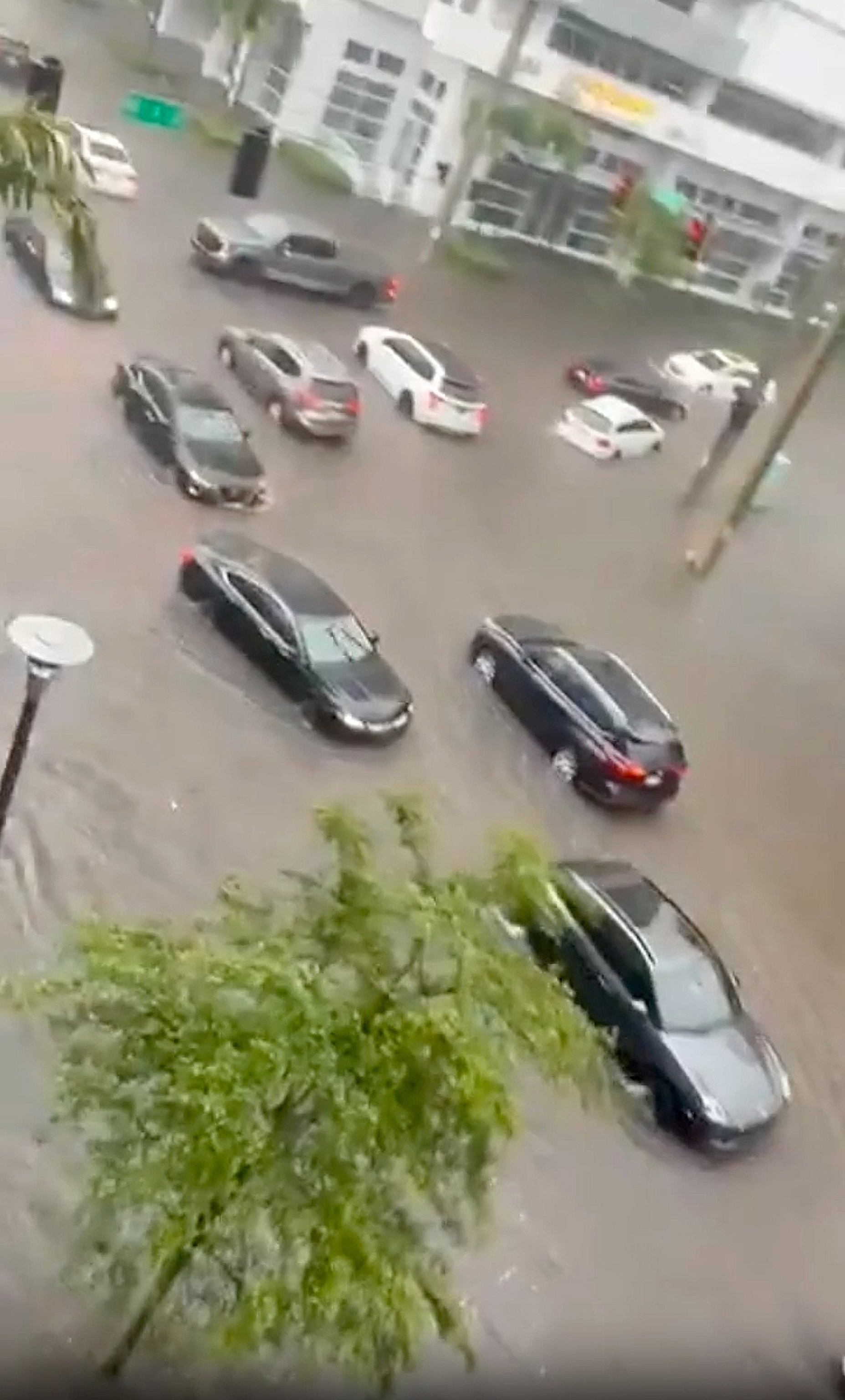 PHOTO: A screengrab from a video posted to X shows rain in Fort Lauderdale, FL, June 12, 2024.