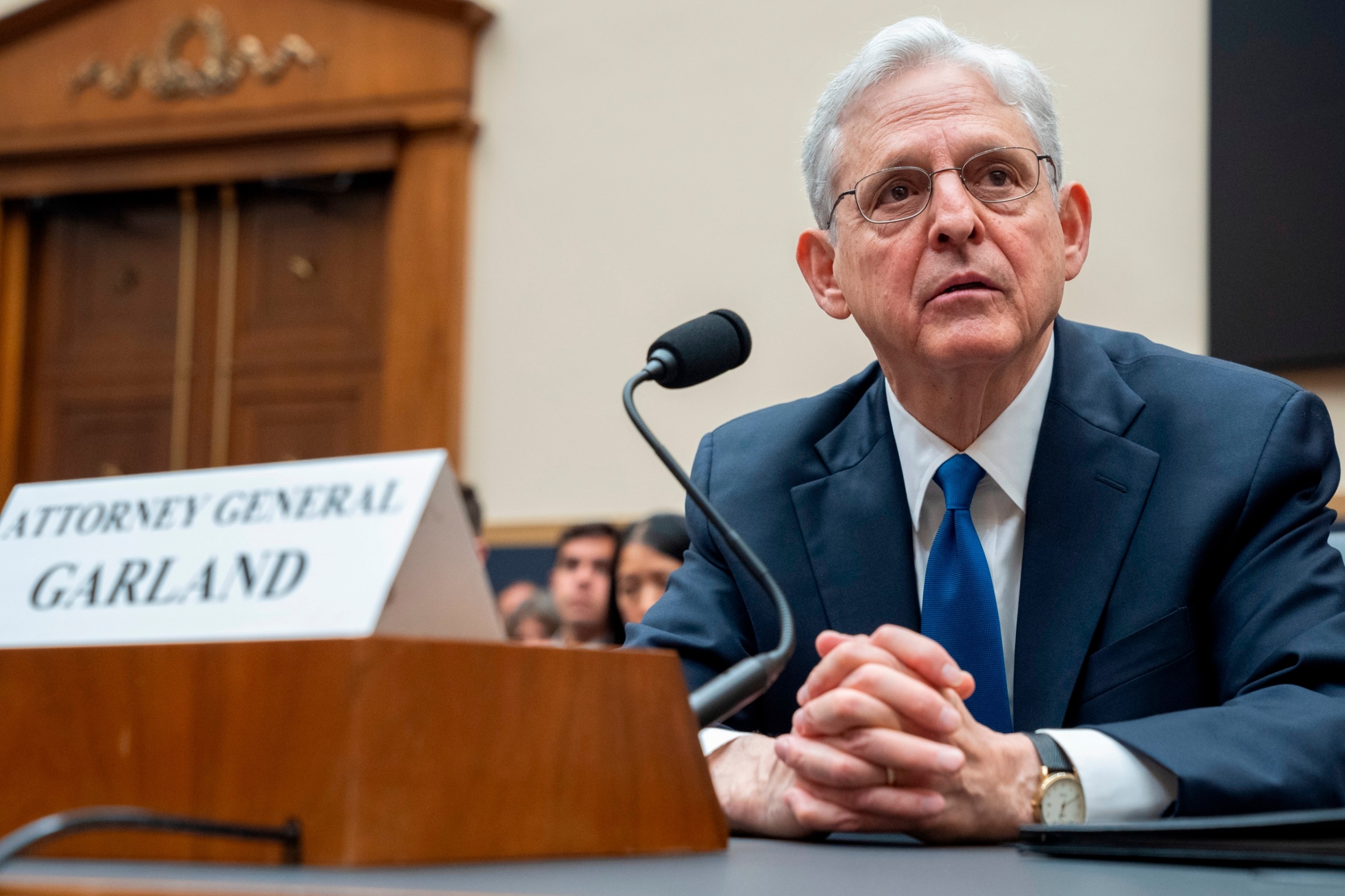 PHOTO: Attorney General Merrick Garland testifies during a House Judiciary Committee hearing on the Department of Justice, June 4, 2024, on Capitol Hill.
