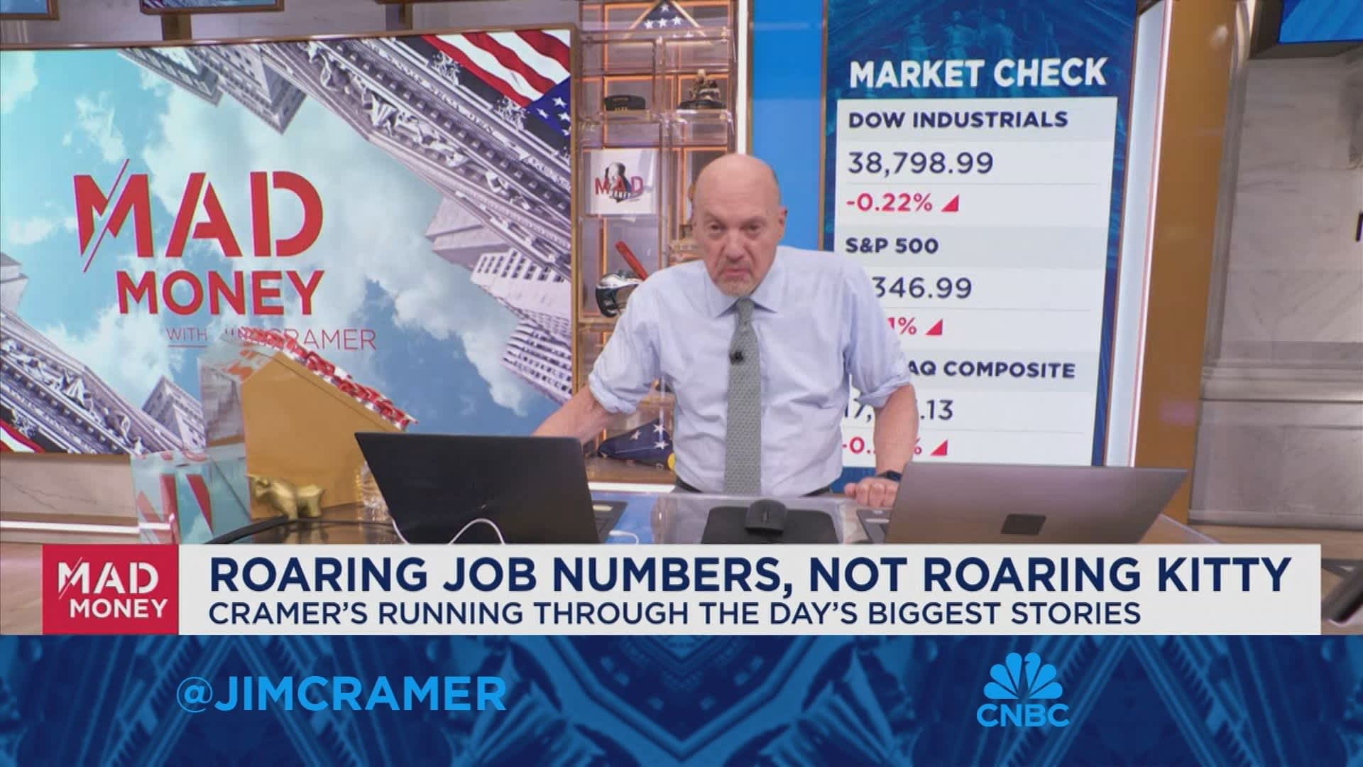 This economy is creating jobs like there's no tomorrow, says Jim Cramer